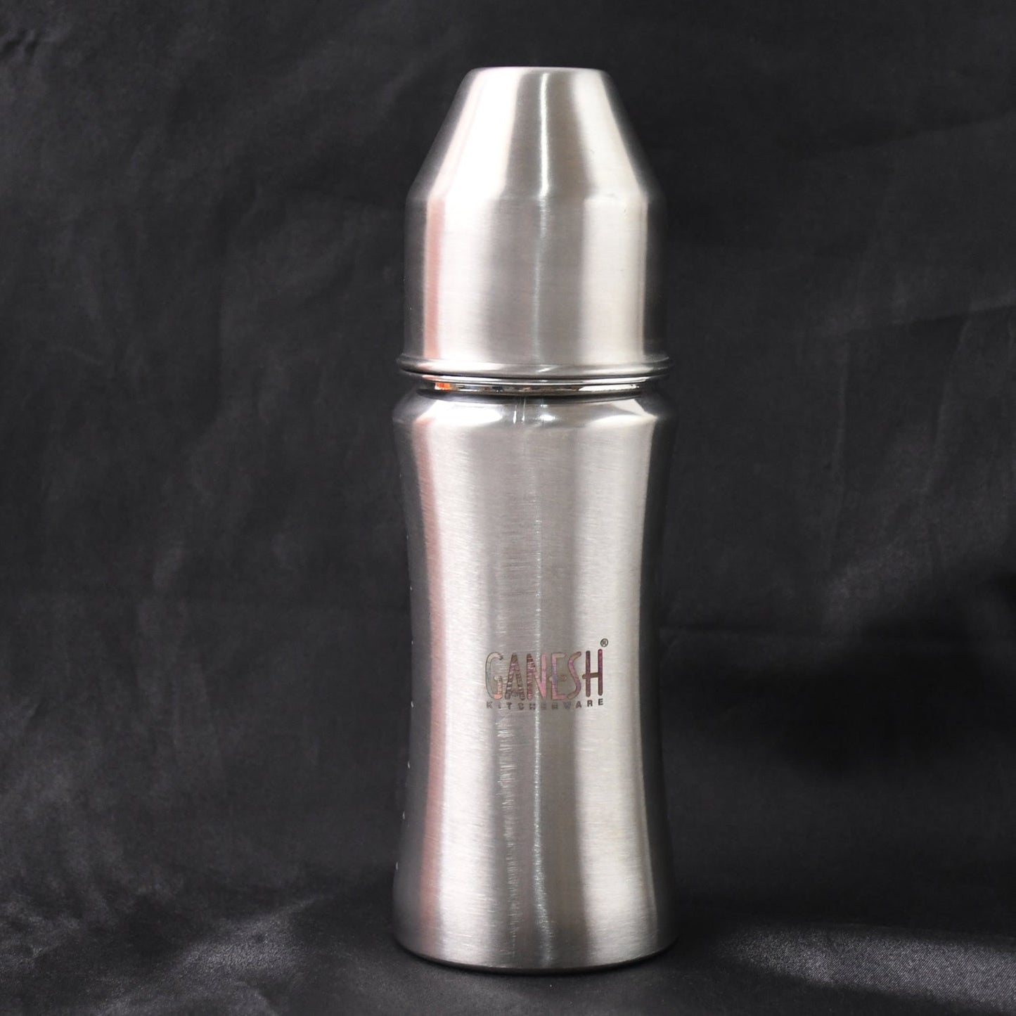 Ganesh Stainless Steel Baby Feeding Bottle, 250ml, BPA Free