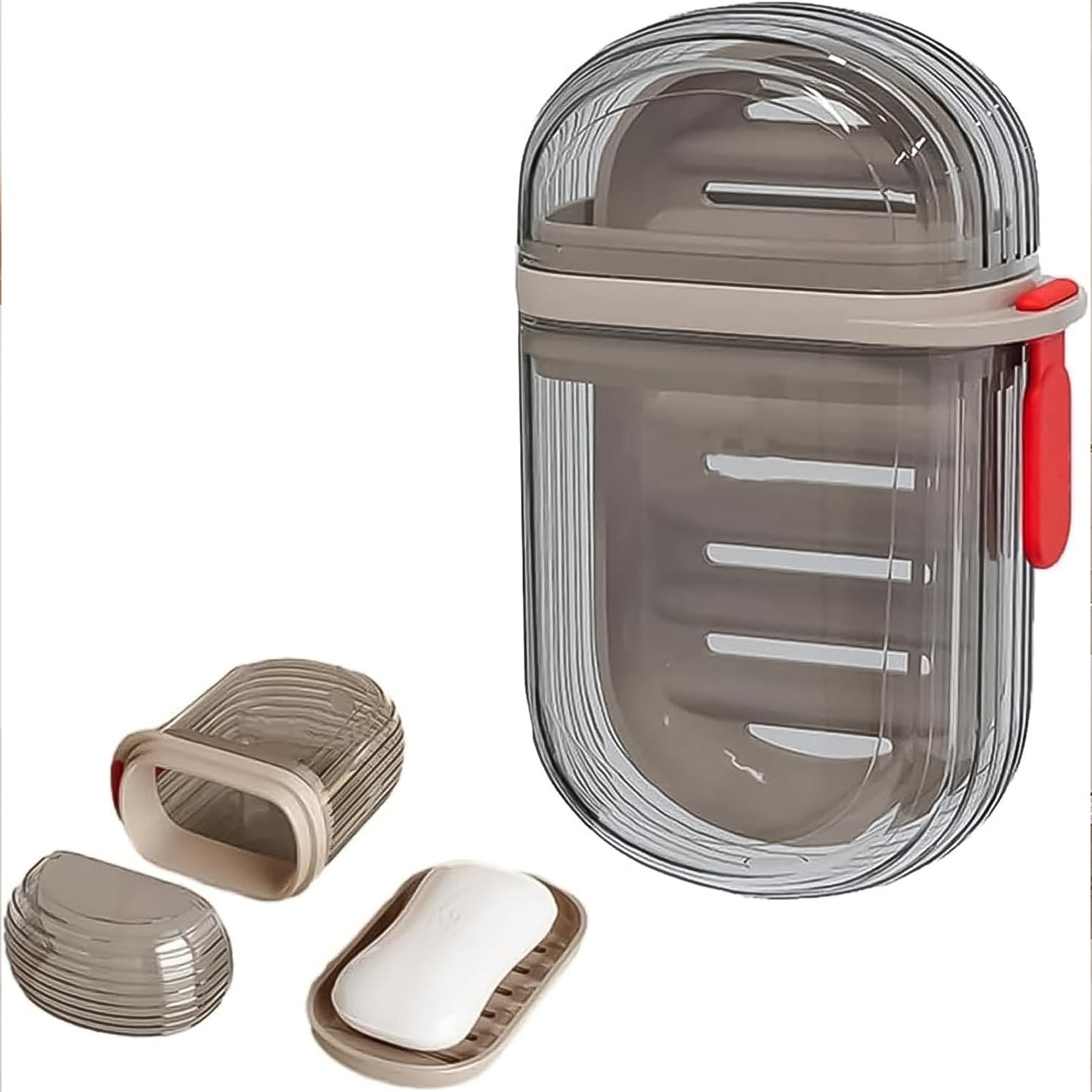Travel Soap Box – Waterproof Plastic Soap Dish with Lid