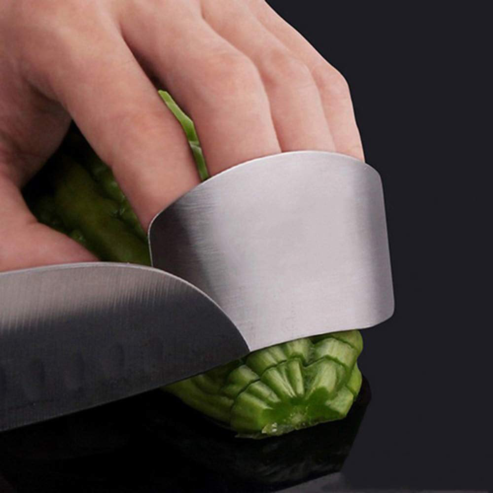 Stainless Steel Finger Guard Cutting Protector for Kitchen Safety