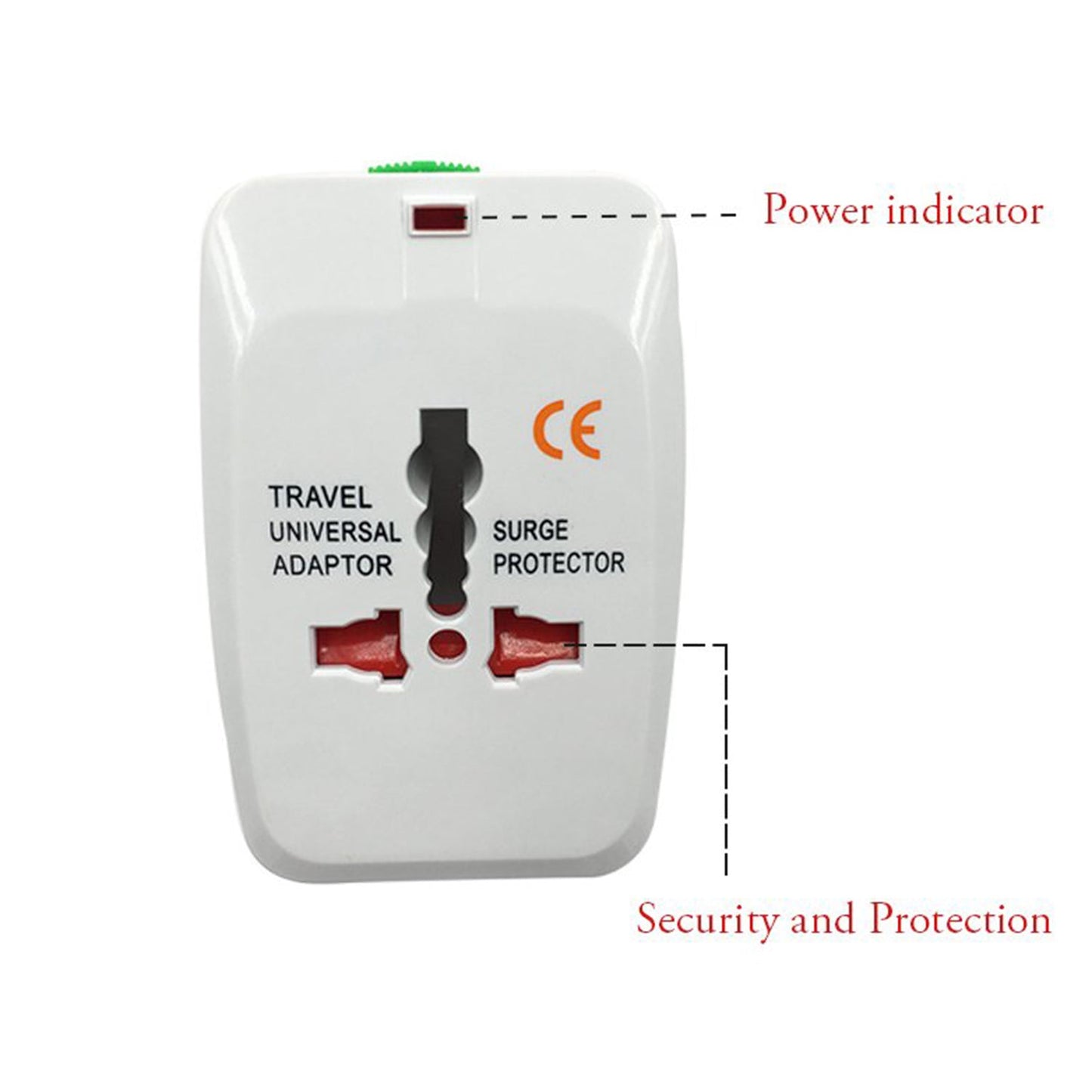 All-in-One Universal Travel Adapter Plug – AU/UK/US/EU with USB Output (1 Pc)
