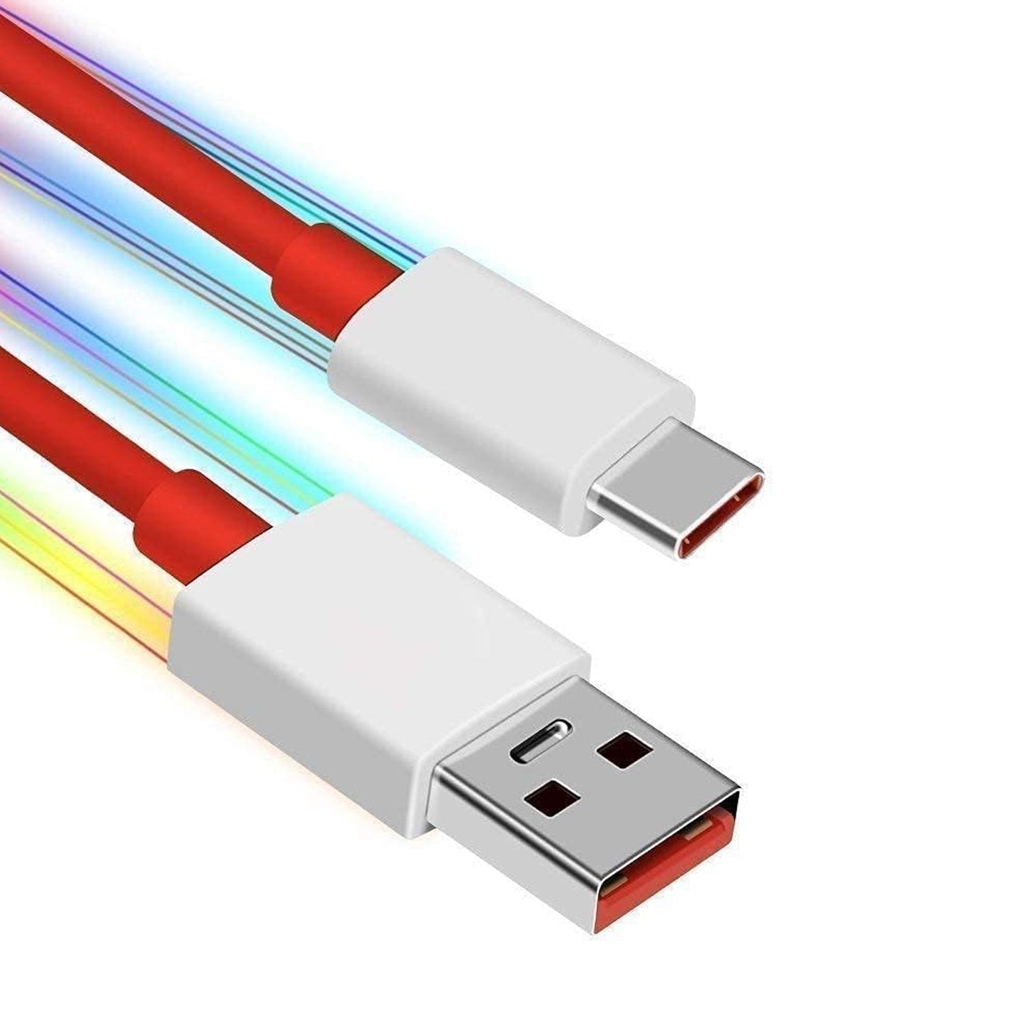 Type-C Fast Charging & Data Transfer USB Cable (Red, 1 Meter)