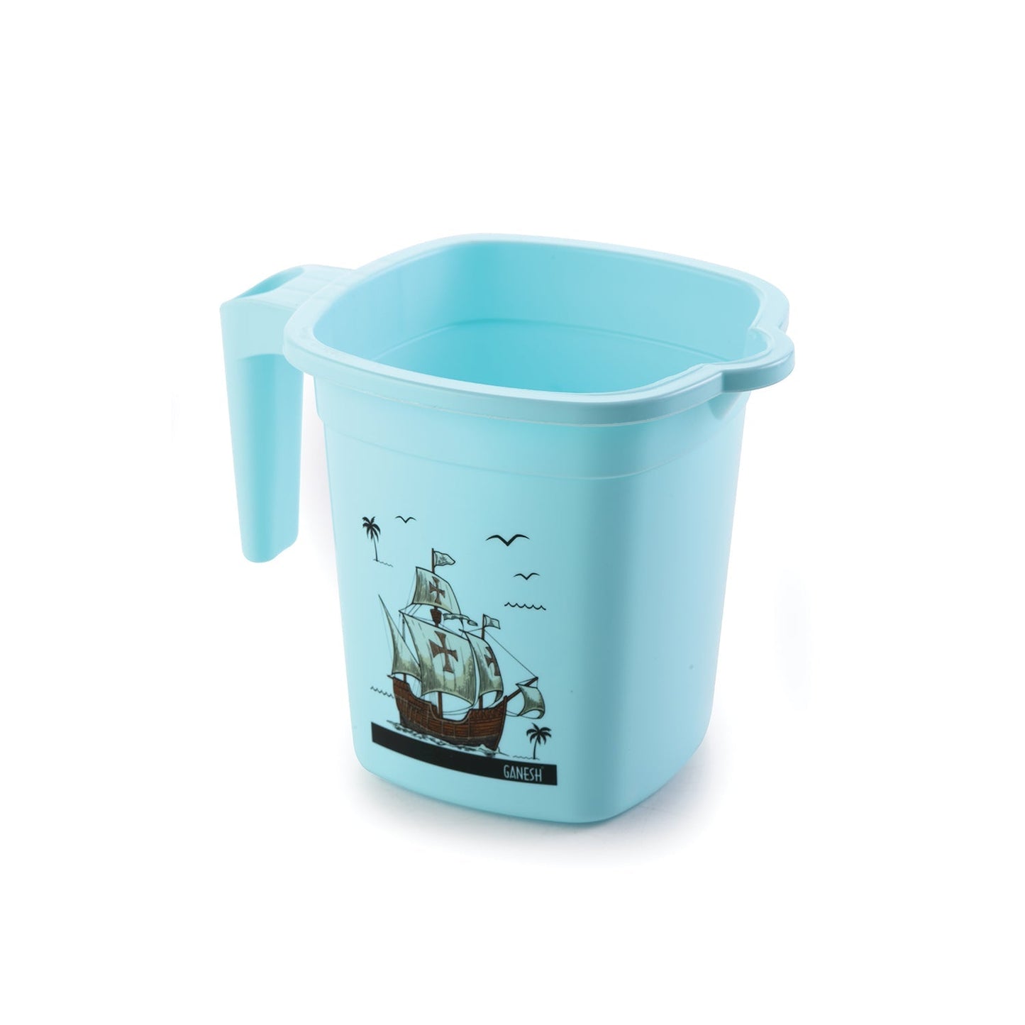 Plastic Bathroom Accessories Set 6 pcs – Bucket, Tub, Stool & More (Random Color)