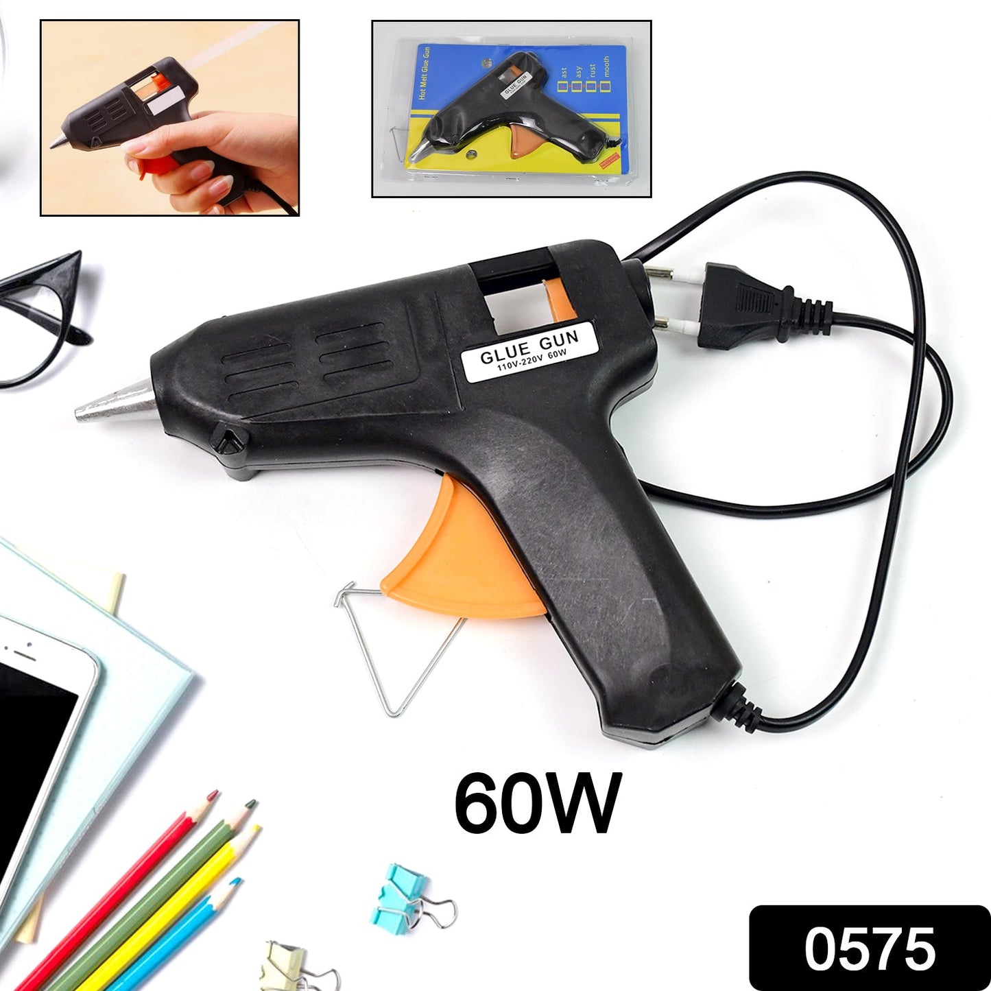 Hot Melt Glue Gun – 60W Heavy-Duty Craft & Repair Tool