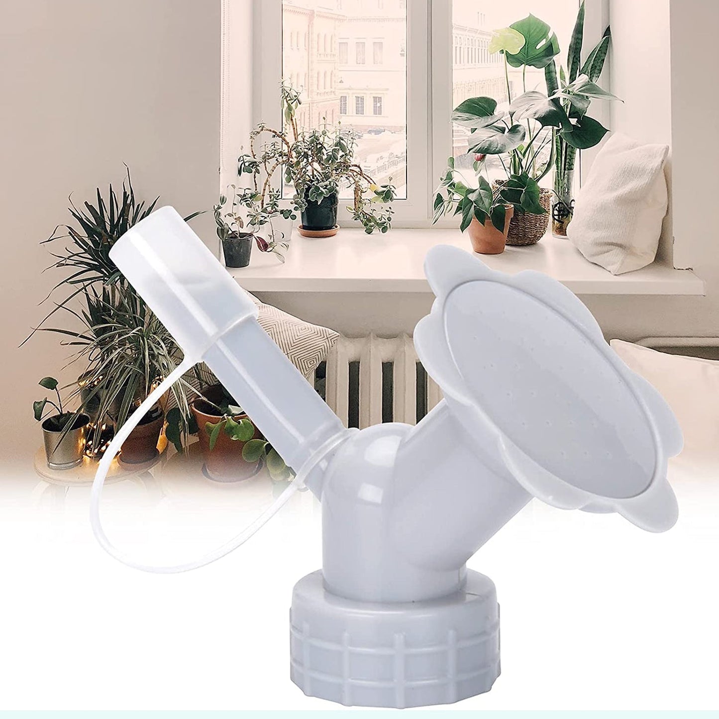 2-in-1 Bottle Cap Sprinkler with Dual Head Nozzle for Plants