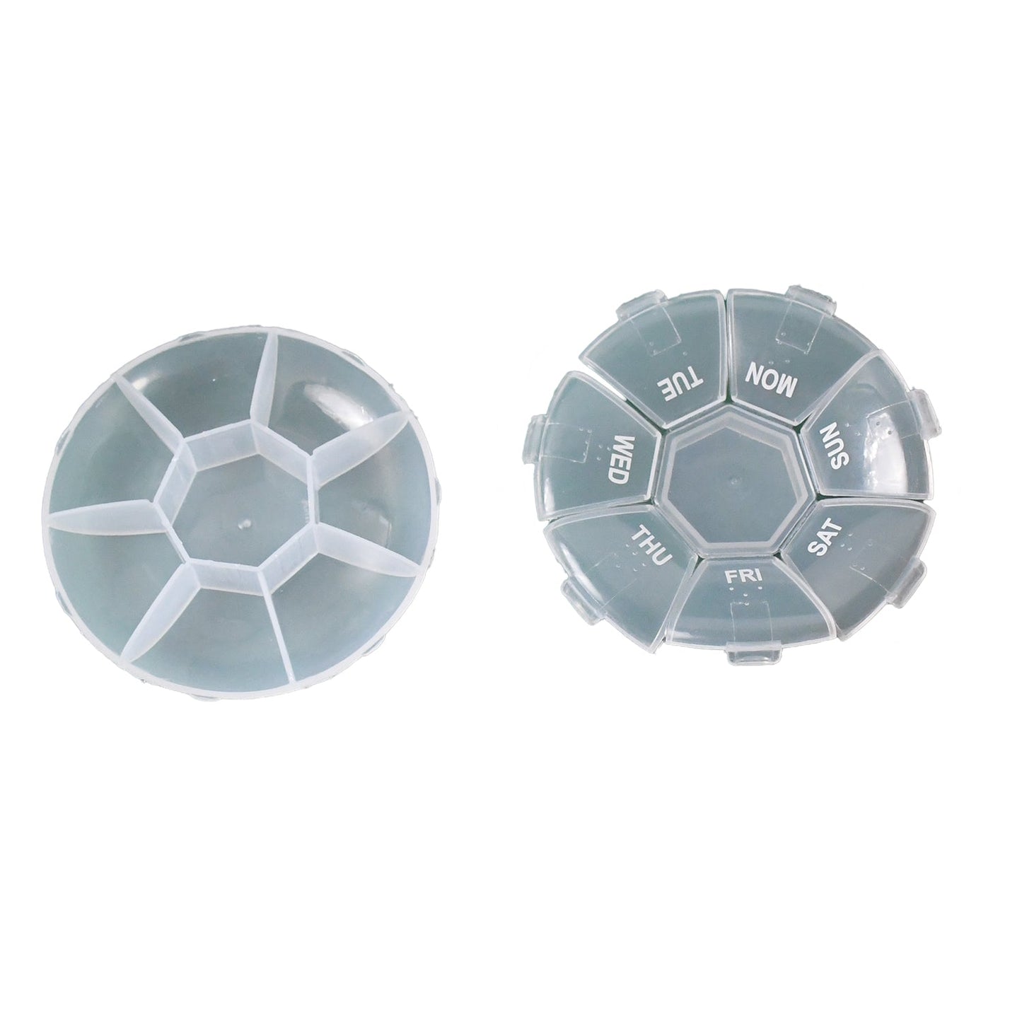 7-Sided Portable Pill Box – Weekly Medicine & Vitamin Organizer