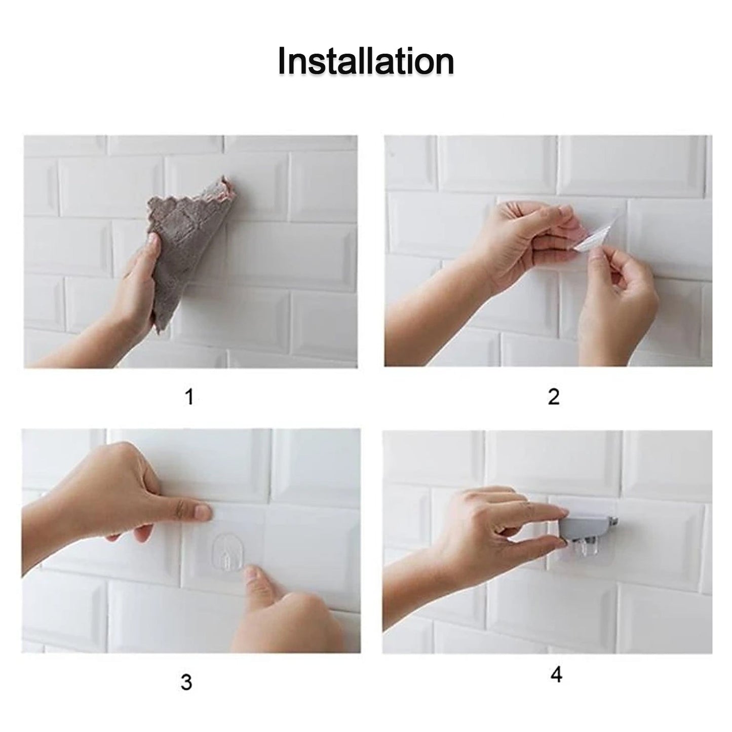 Punch-Free Wall Hanging Knife Holder – Self-Adhesive Kitchen Storage Rack (1 Pc)