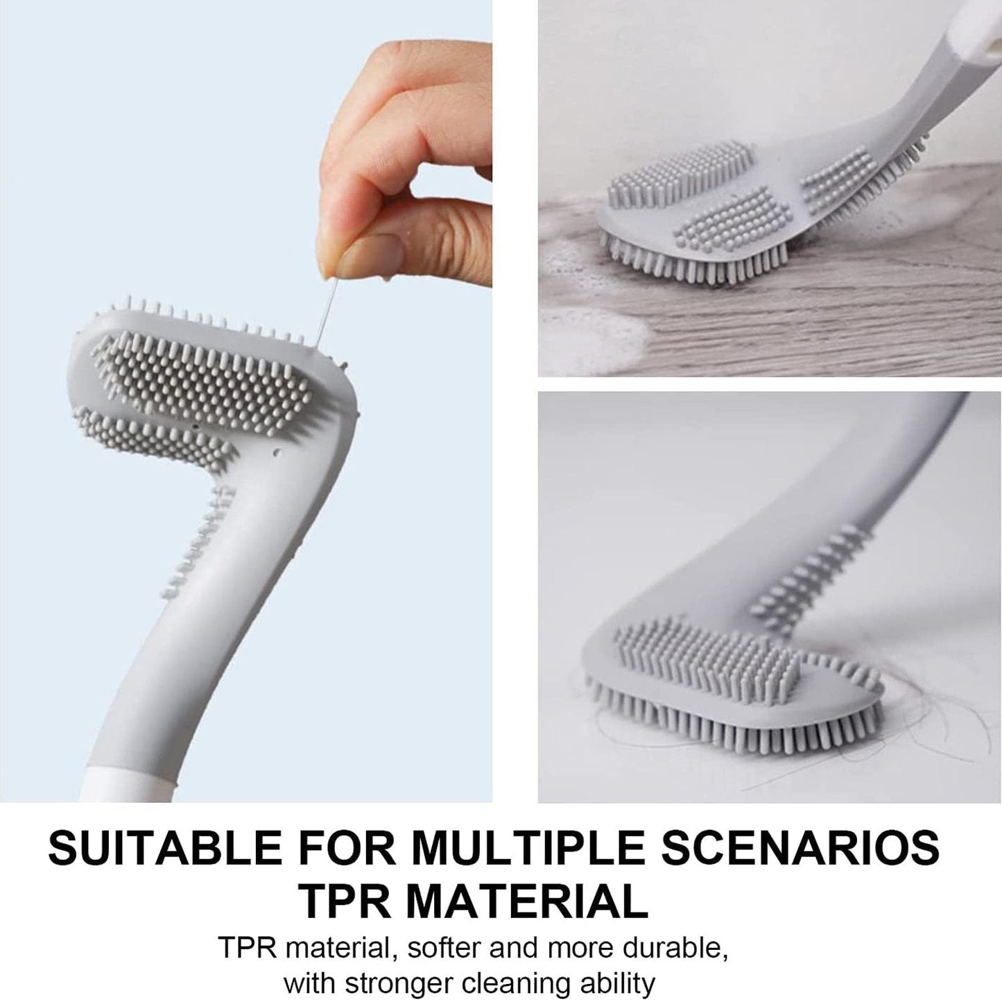Golf Toilet Cleaner Brush with Magic Sticker Holder – Long Handle