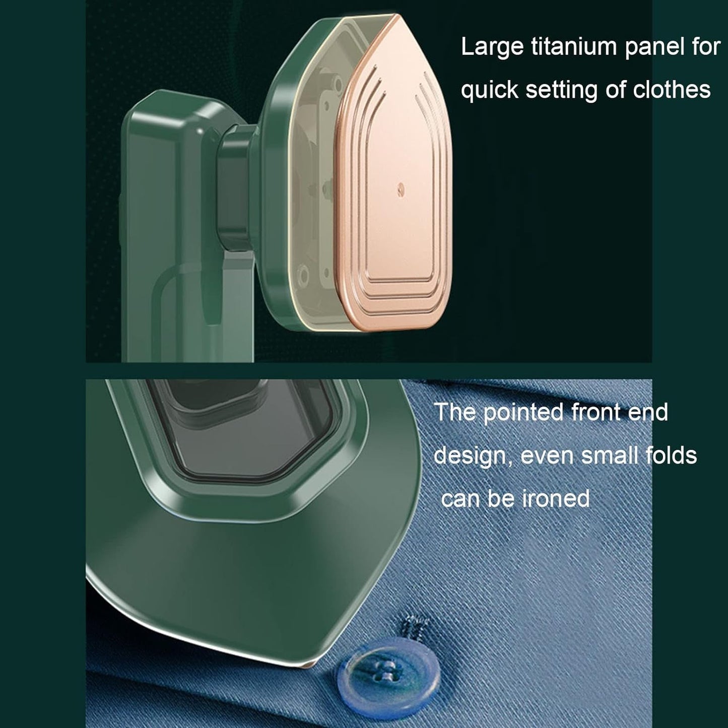 2-in-1 Mini Steam Iron & Garment Steamer – Portable & Travel-Friendly