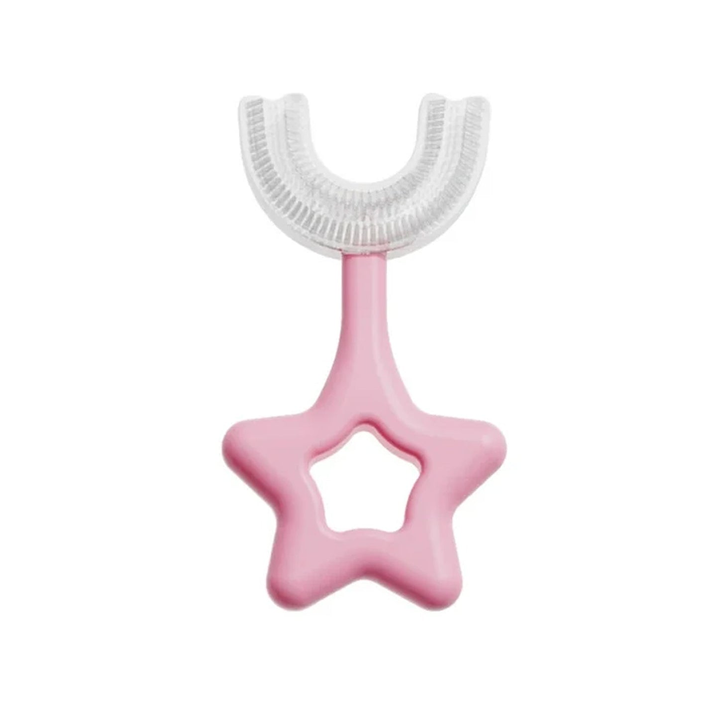 Star/U-Shape Silicone Toothbrush for Kids – Soft & Gentle Oral Care (1 Pc)