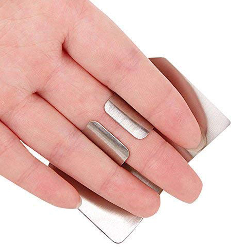 Stainless Steel Finger Guard Cutting Protector for Kitchen Safety