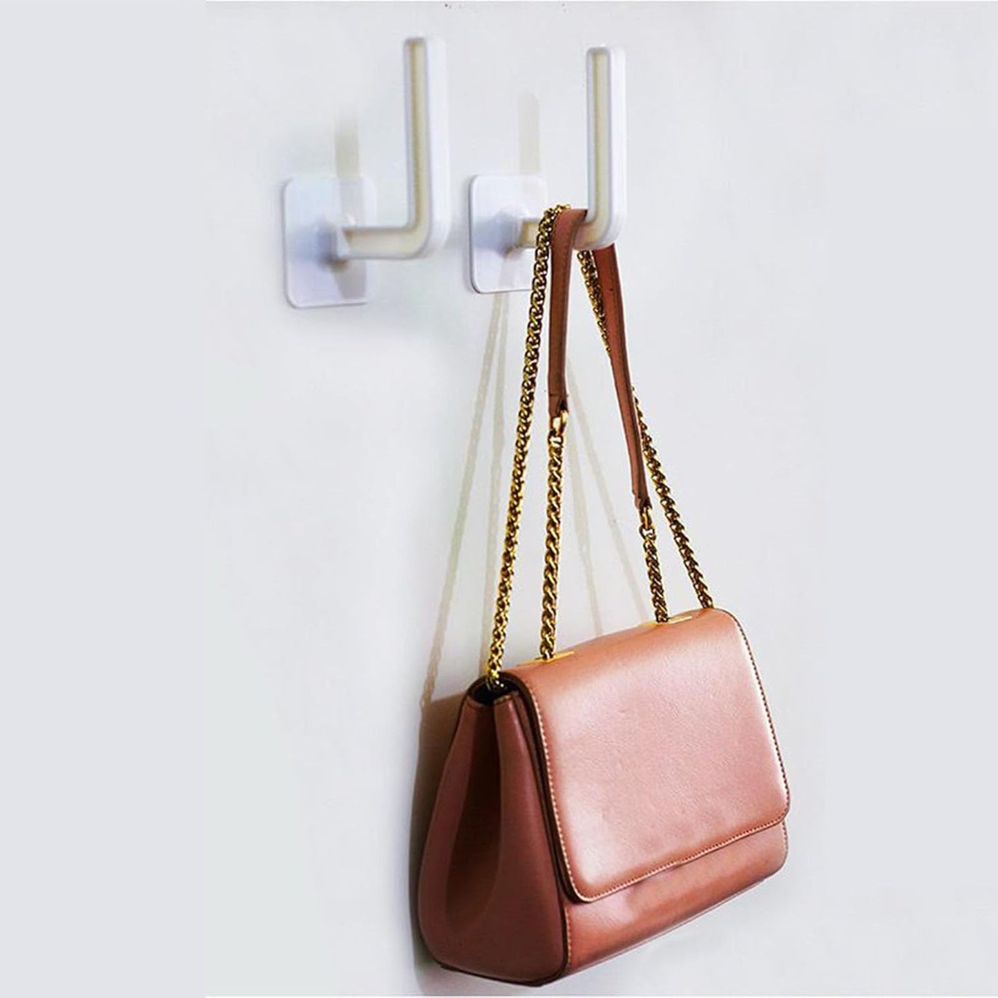 Multipurpose Hanging Shelf Organizer with Adhesive Hooks (Set of 2)