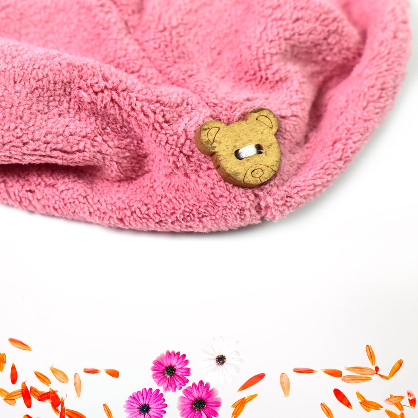Microfiber Hair Wrap Towel Cap (1 Pc / 63x23 Cm / Random Color)