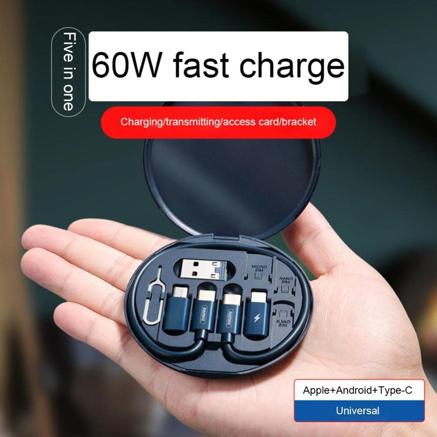 5-in-1 Charging Kit: Universal Cable for Every Device