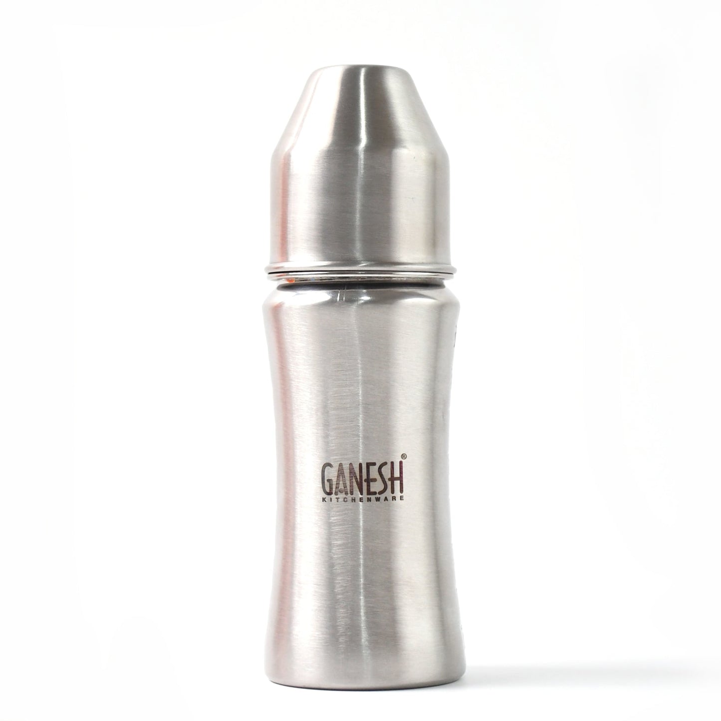 Ganesh Stainless Steel Baby Feeding Bottle, 250ml, BPA Free