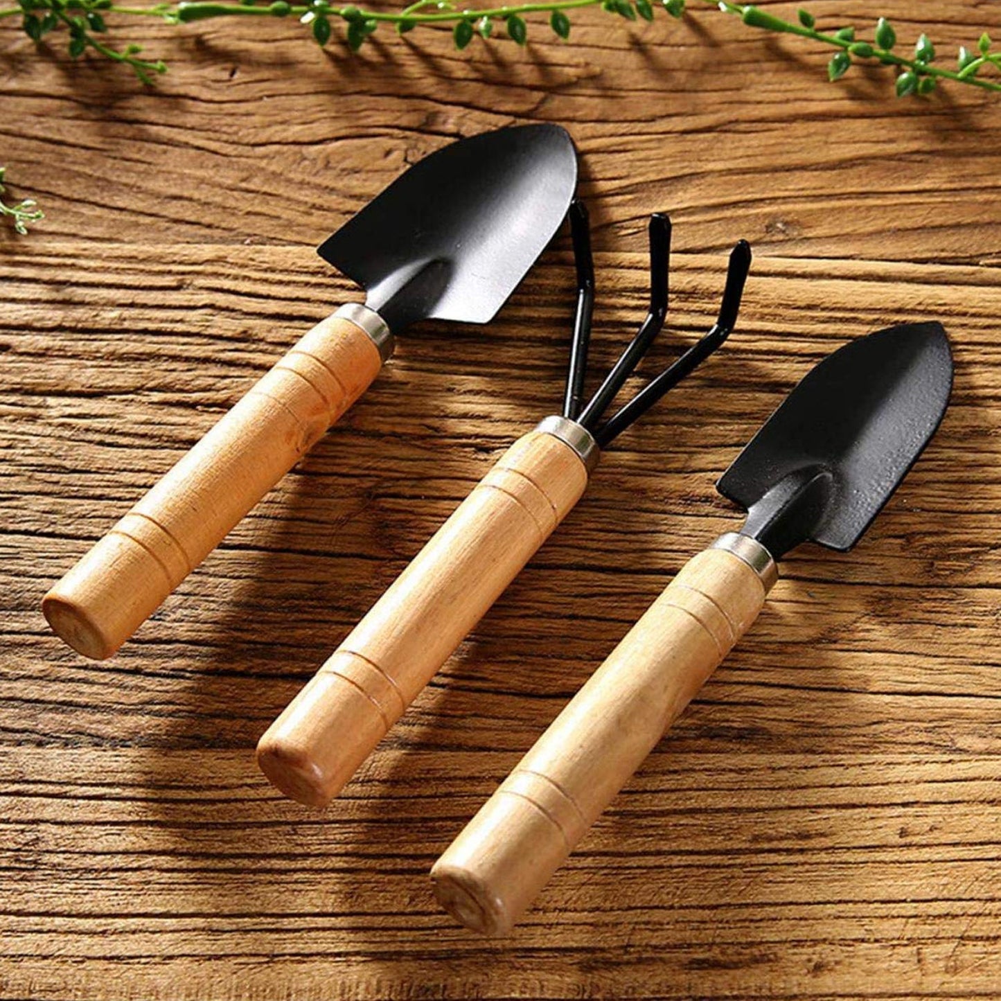 Mini Garden Tool Set – Hand Cultivator, Small Trowel & Garden Fork