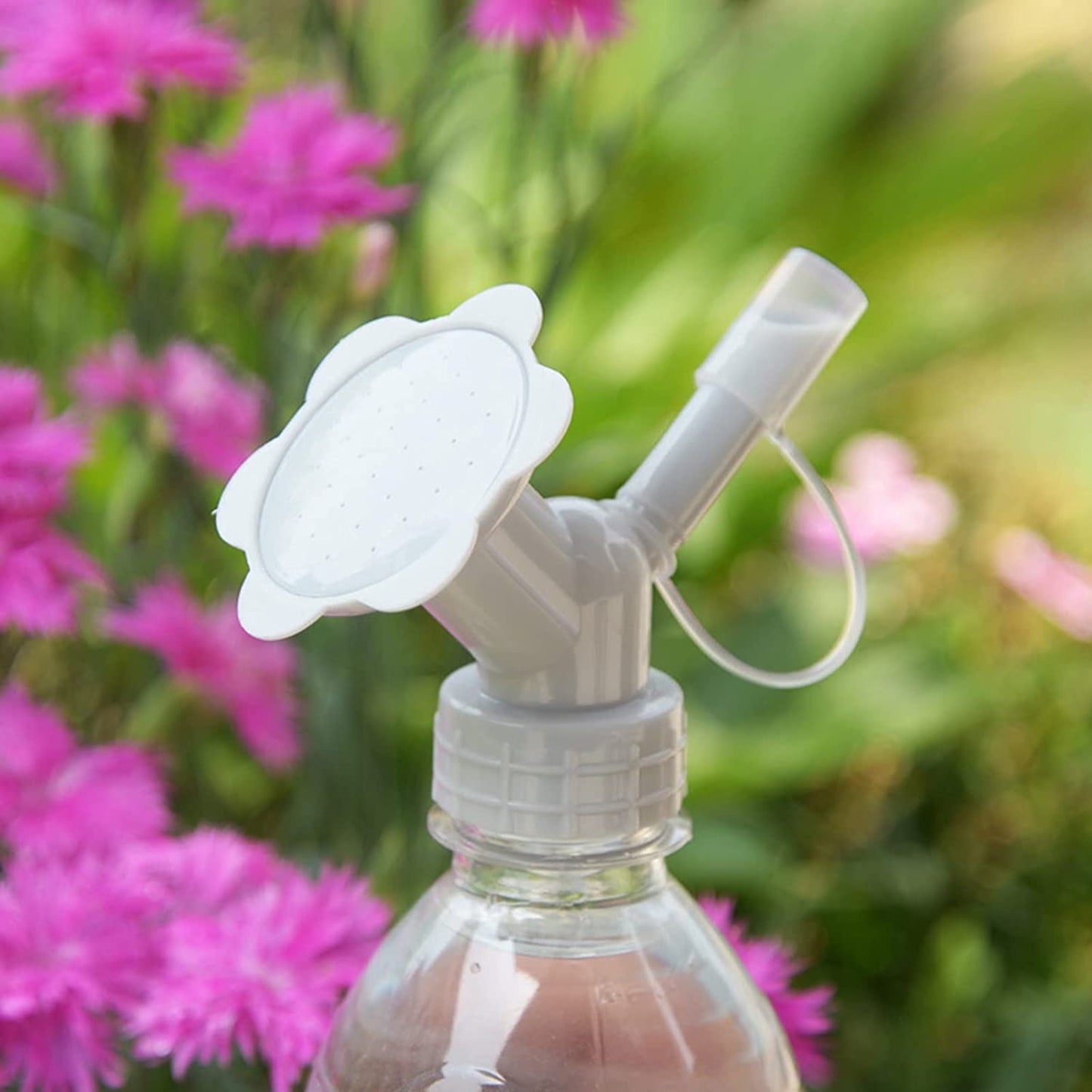 2-in-1 Bottle Cap Sprinkler with Dual Head Nozzle for Plants