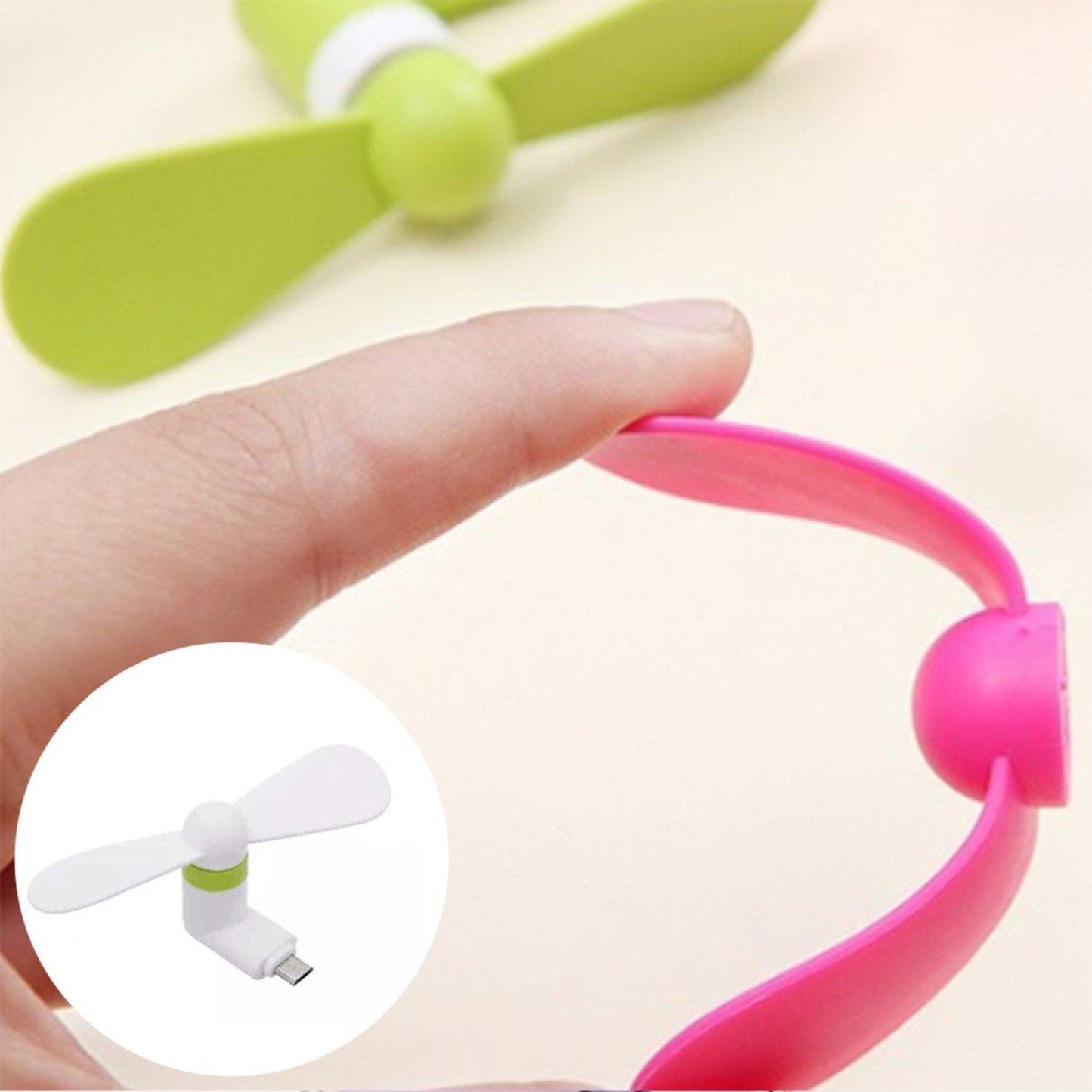 Mini USB Fan with MicroUSB Port – Portable Personal Fan for Instant Cooling