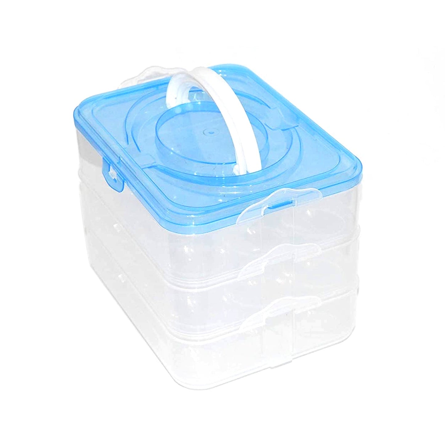 3-Layer Plastic Refrigerator Egg Storage Box (36 Grid) – Stackable Egg Tray for Fridge