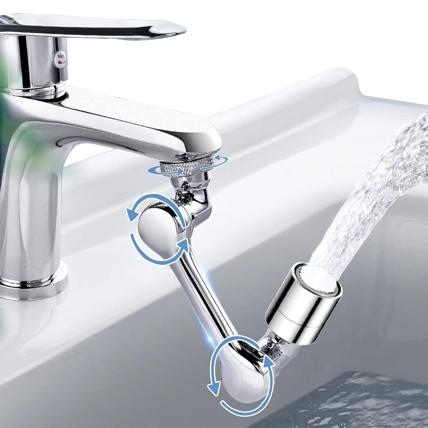 Flexible Faucet Splash Head Aerator with 2 Spray Modes (1 Set)
