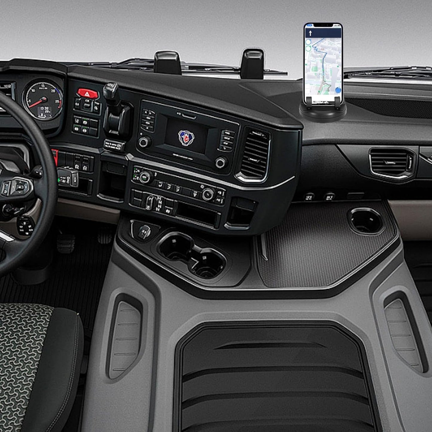 2-in-1 Car Anti-Slip Mat & Phone Holder – Non-Slip Sticky Dashboard Mount