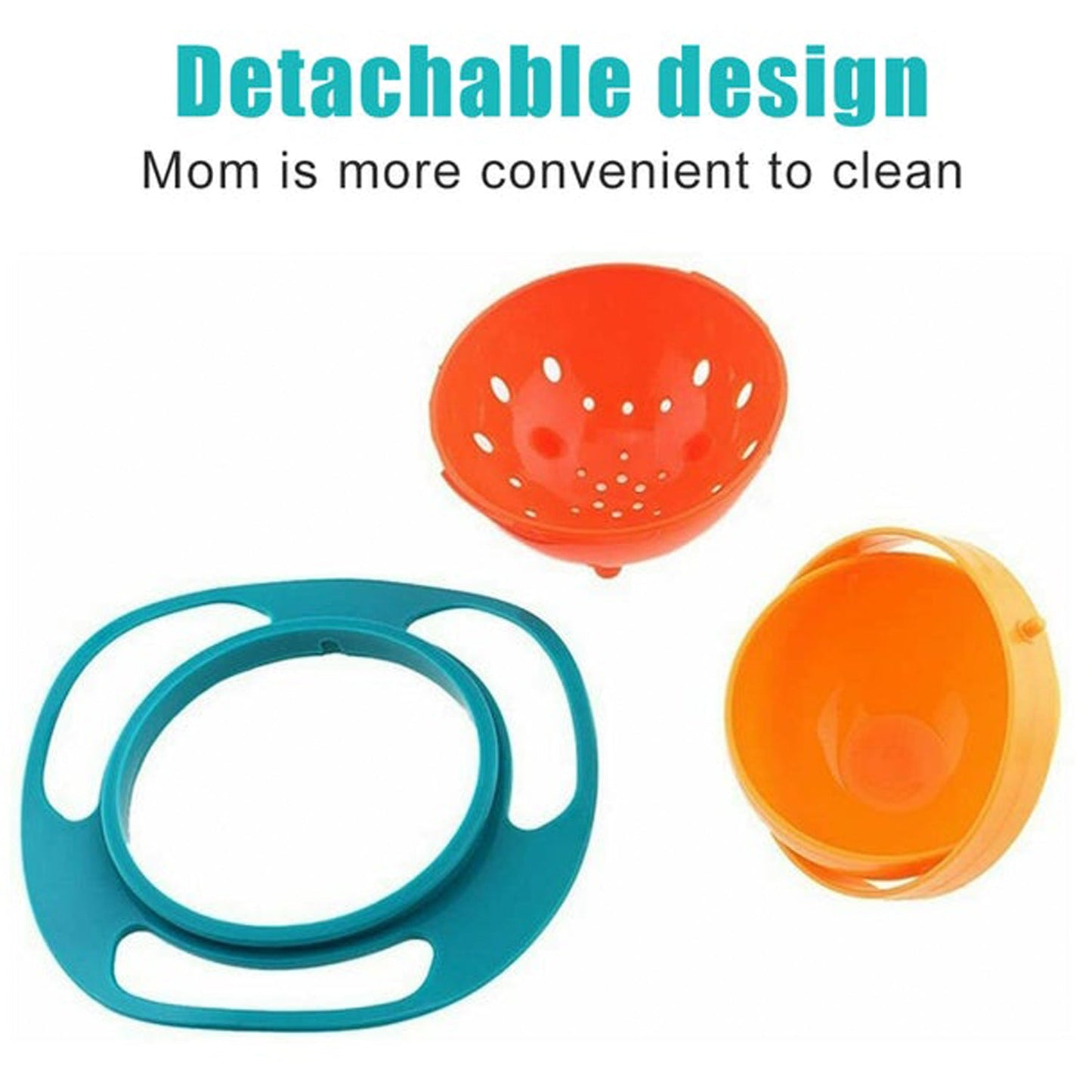 Rotating Baby Bowl – Spill-Proof Food Bowl for Kids & Toddlers