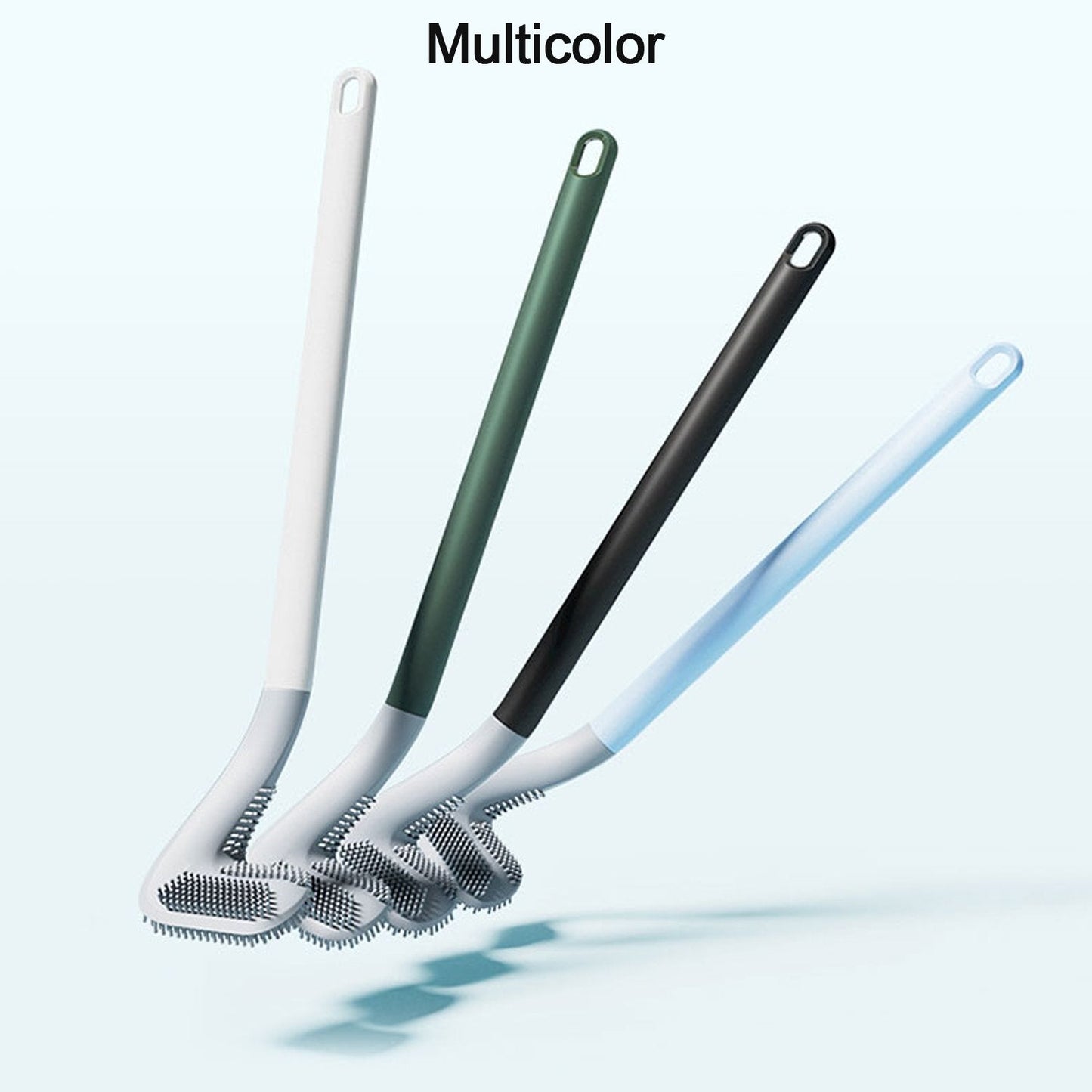 Golf Toilet Cleaner Brush with Magic Sticker Holder – Long Handle
