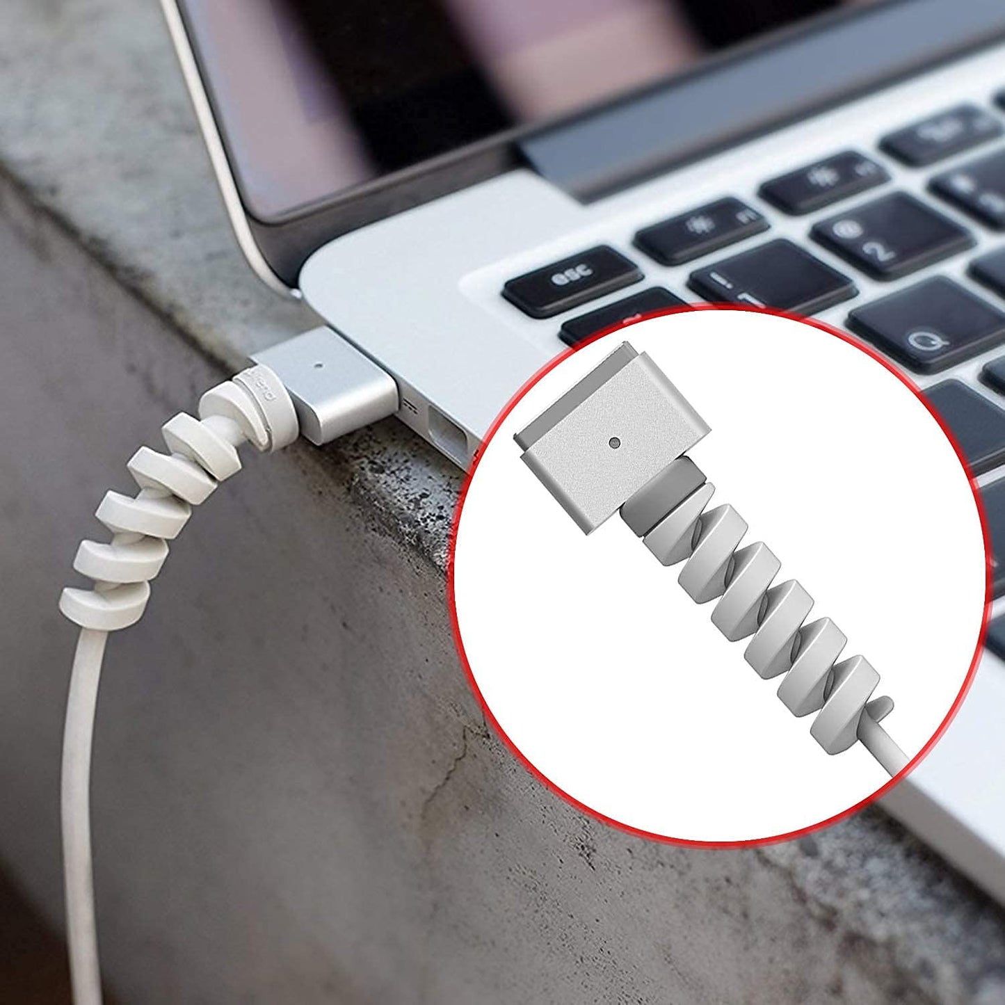Spiral Charger Cable Protector – Data Cable Saver (Pack of 4)