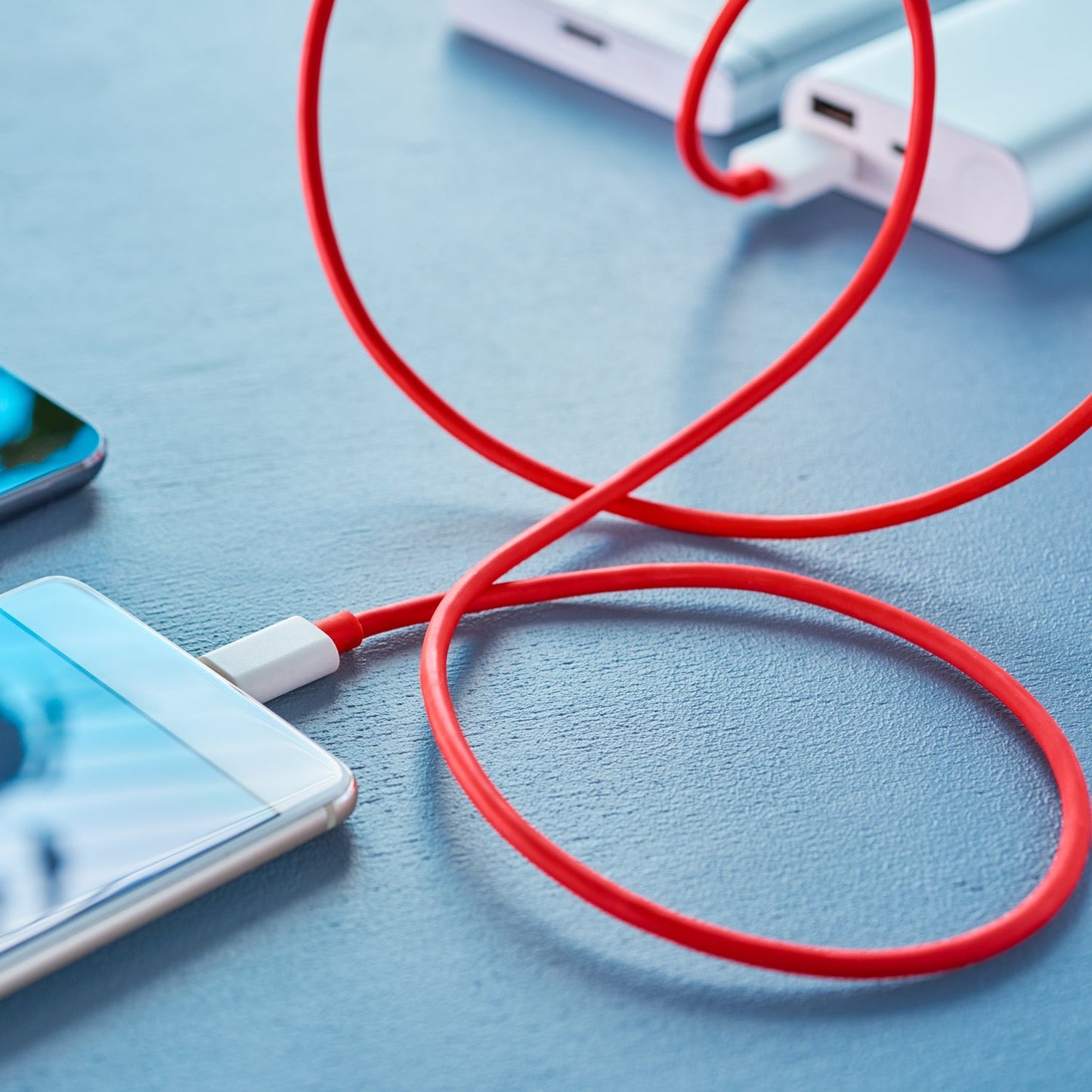 Type-C Fast Charging & Data Transfer USB Cable (Red, 1 Meter)