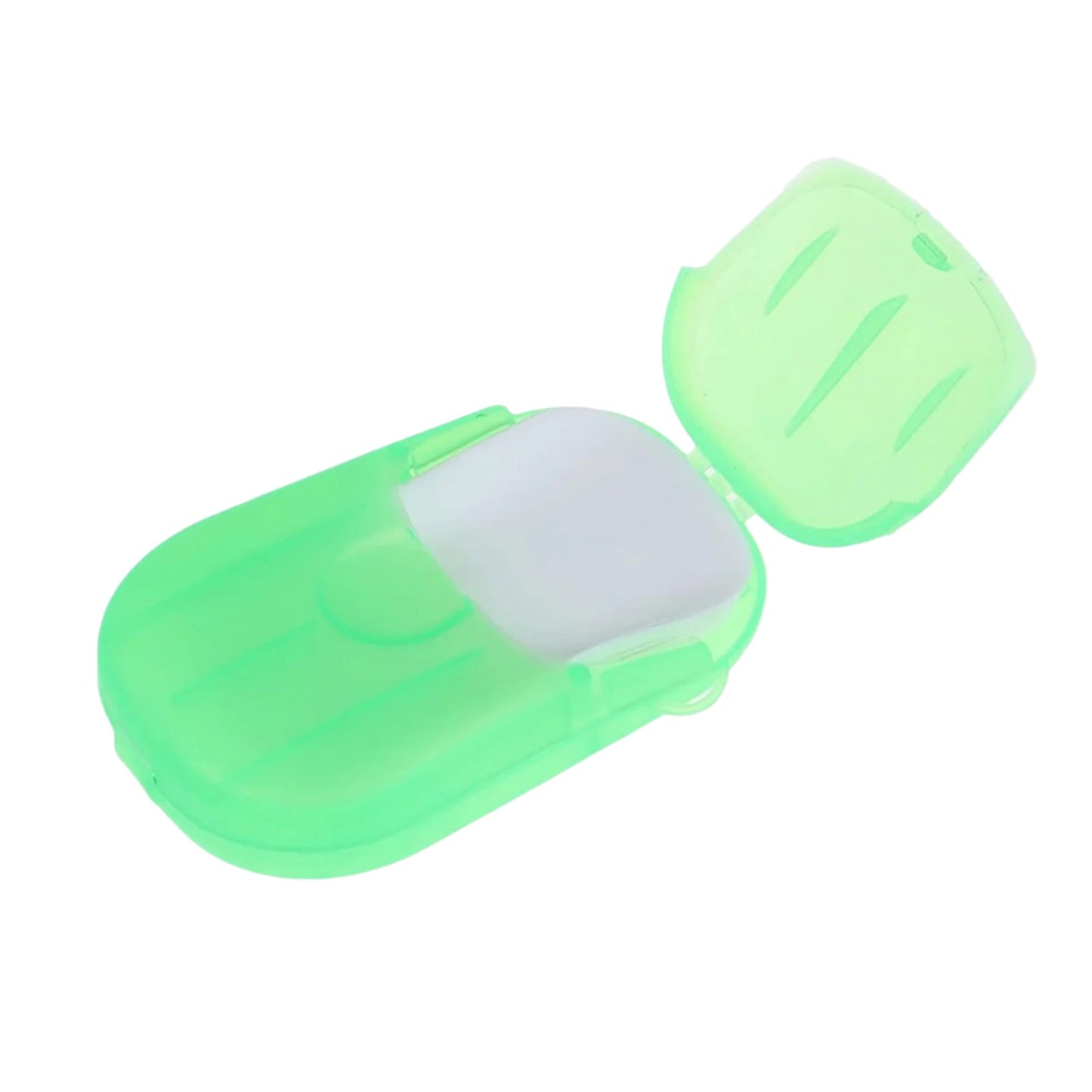 Travel Paper Soap Sheets with Mini Box – 20 Sheets, Random Color