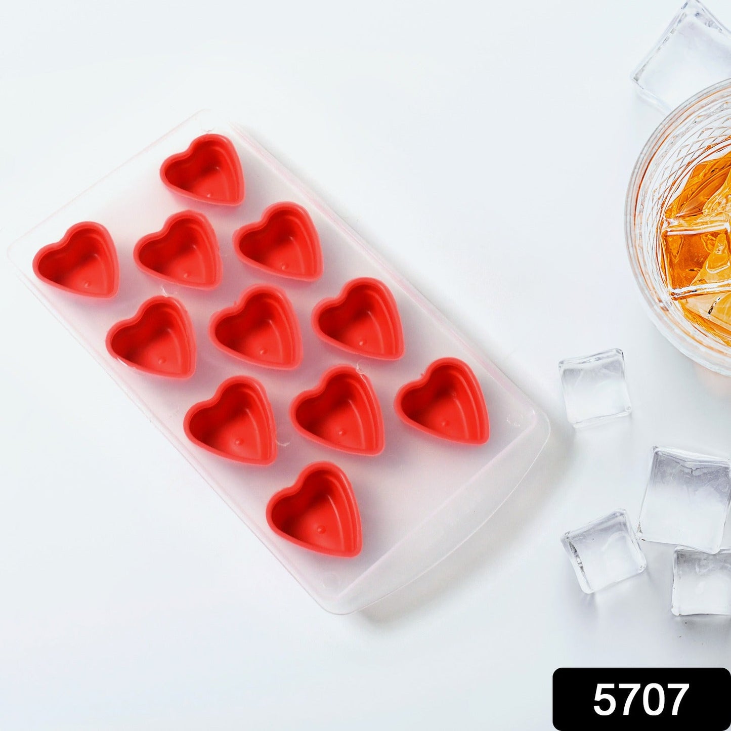 Creative Silicone Heart-Shape Mould for Ice and Chocolate