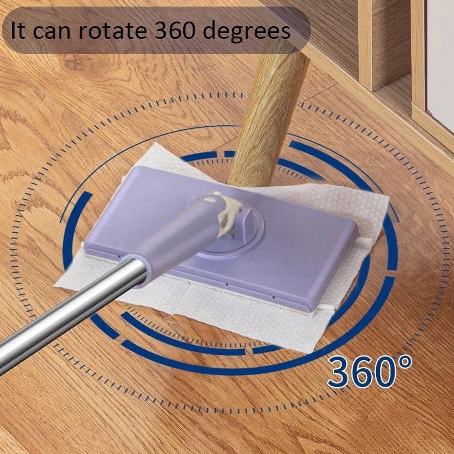Automatic Cloth Changing Mini Mop with Push-Pull Handle for Multipurpose Cleaning (1 Pc)