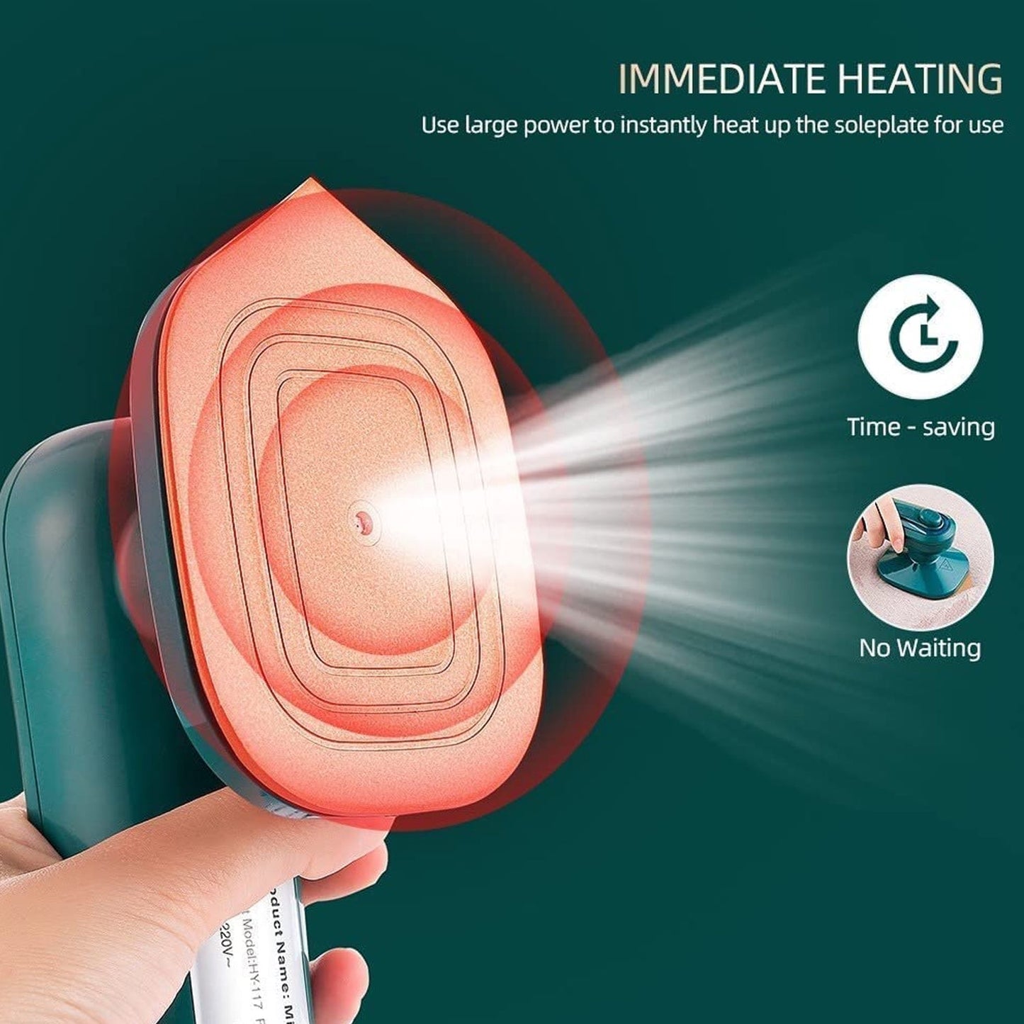 2-in-1 Mini Steam Iron & Garment Steamer – Portable & Travel-Friendly