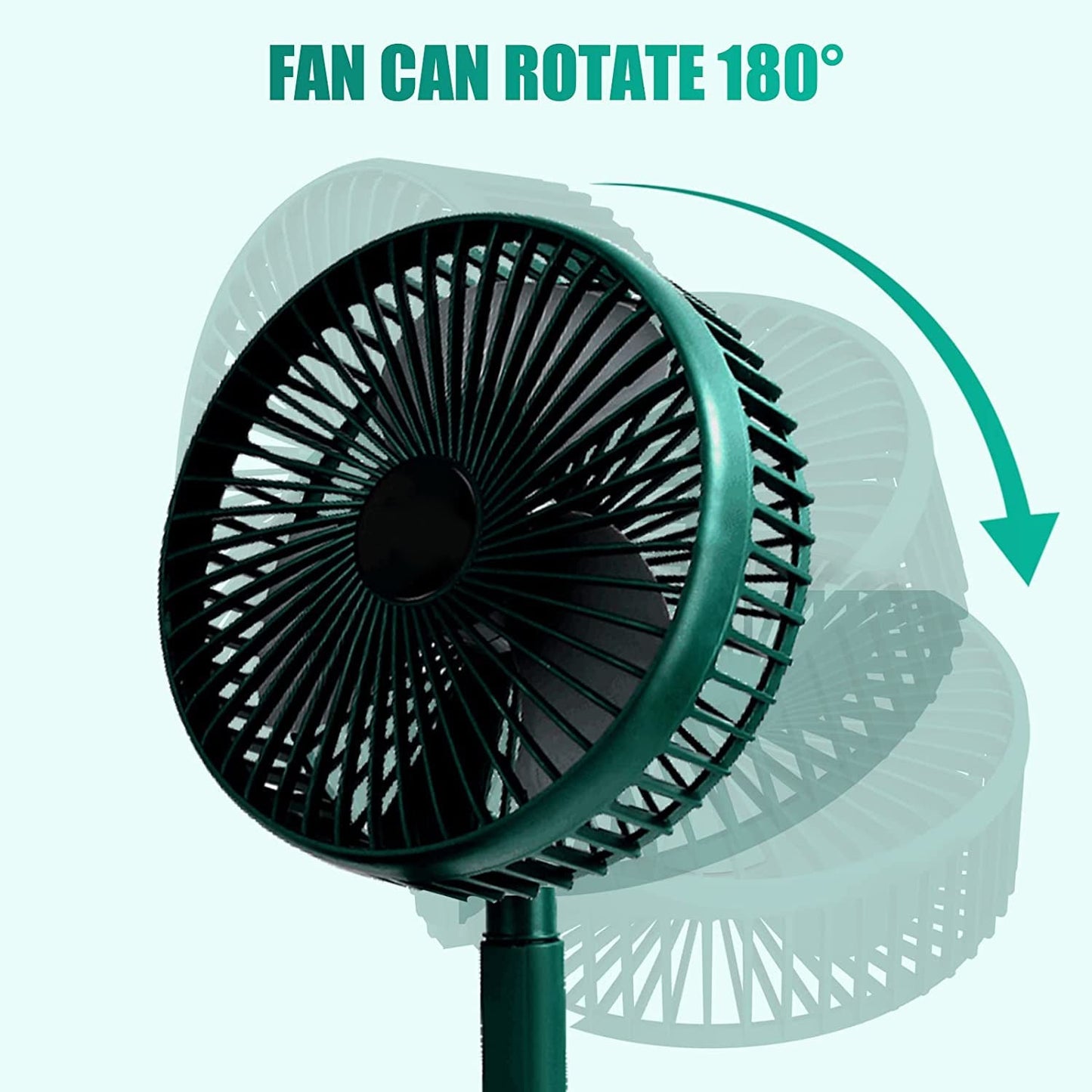 Adjustable Portable Desktop USB Fan – Telescopic & Silent Cooling Fan