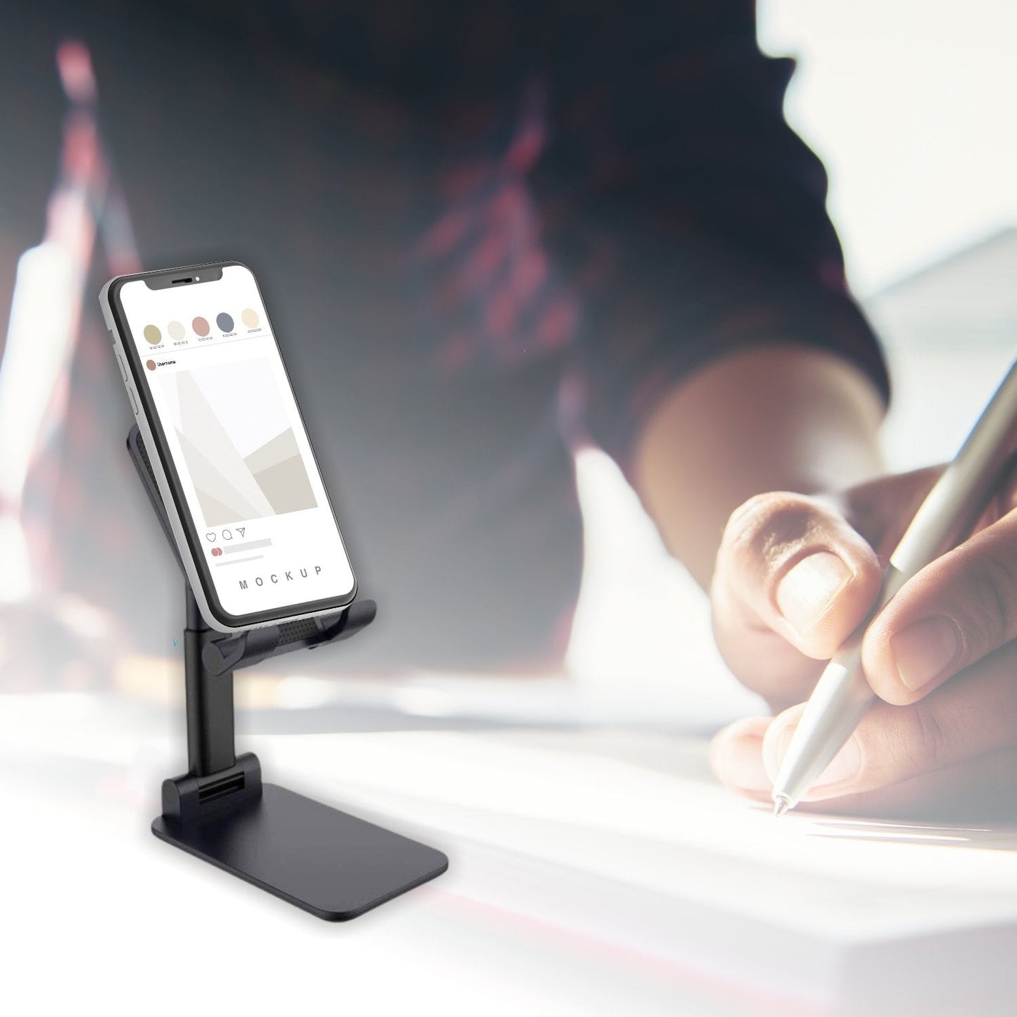 Foldable Mobile Stand with Angle Adjustable Desktop Holder