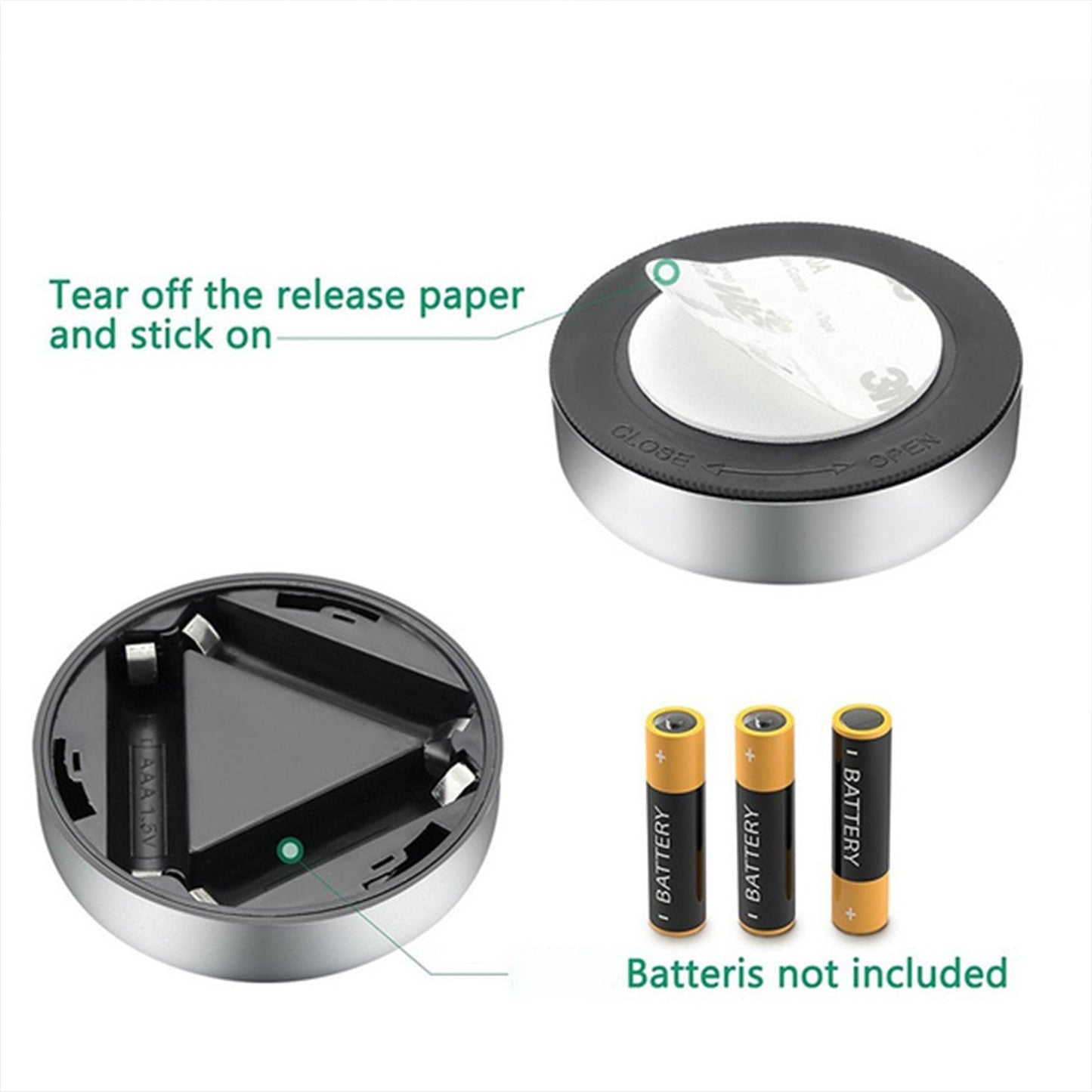 Cordless LED Touch Light – Stick-On Tap Lamp for Wardrobe & Cabinets