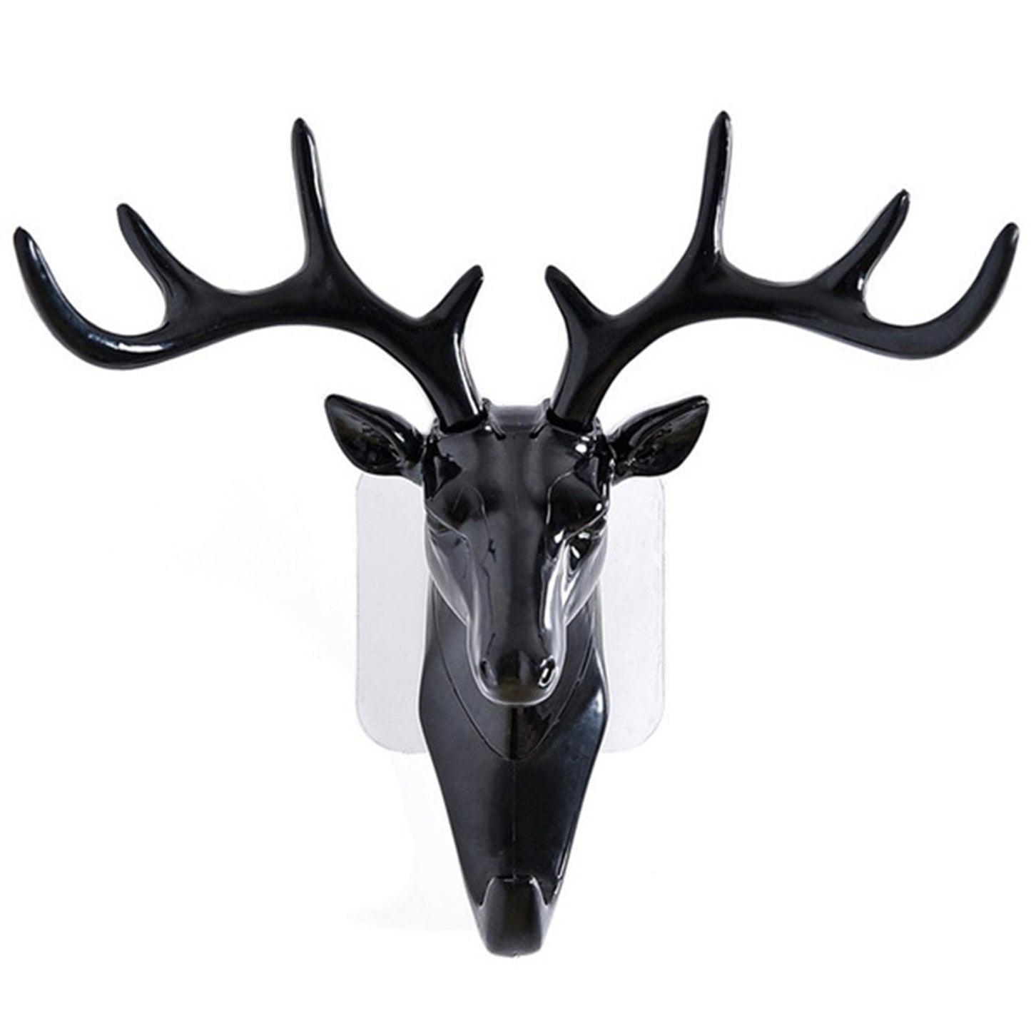 Deer Head Self-Adhesive Wall Hook – Decorative Antler Hanger (No Drilling)