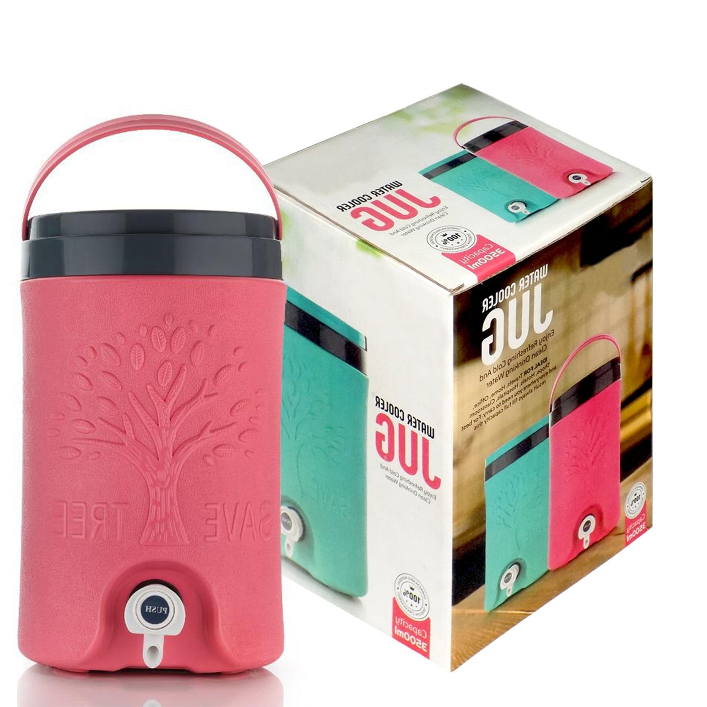 3.5 Litre Insulated Plastic Water Rover Jug with Tap (Multi-Coloured)