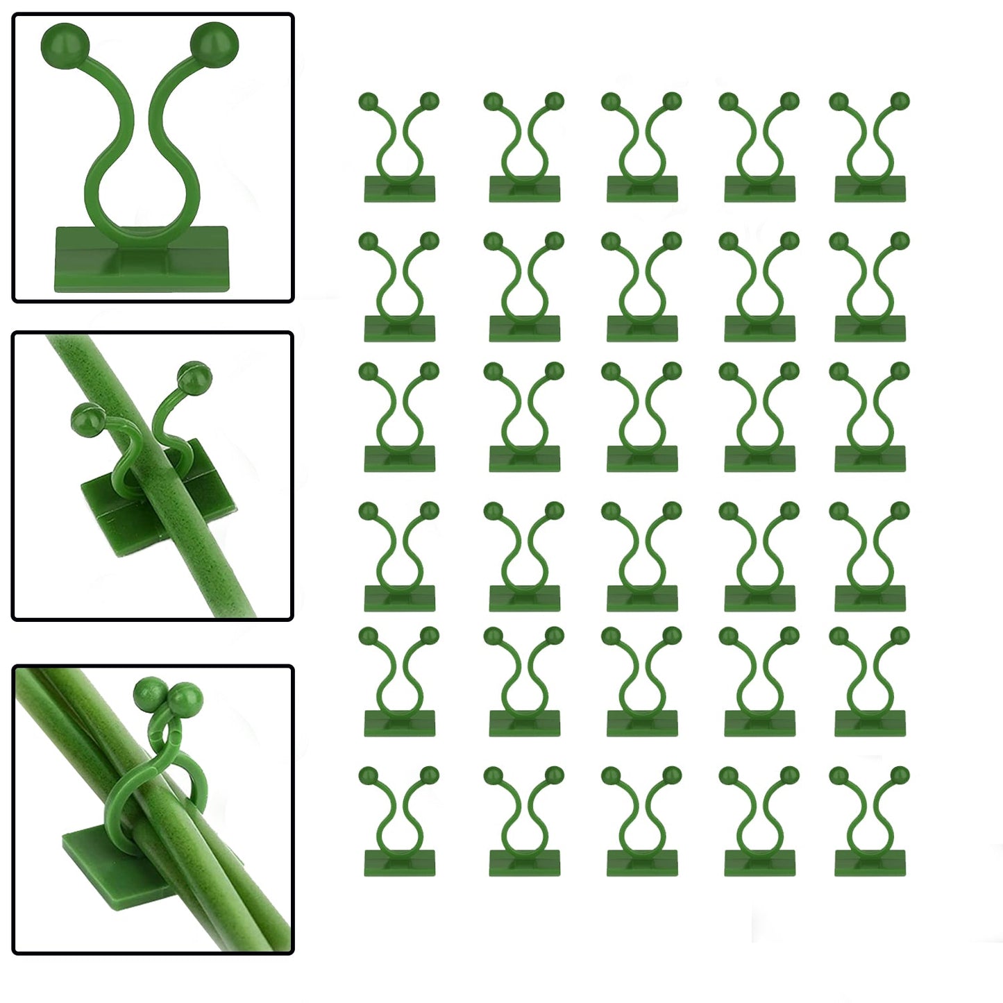 30PCS Wall Plant Climbing Clips – Space-Saving Vine Support for Home & Garden (Box/30 Pcs Set)