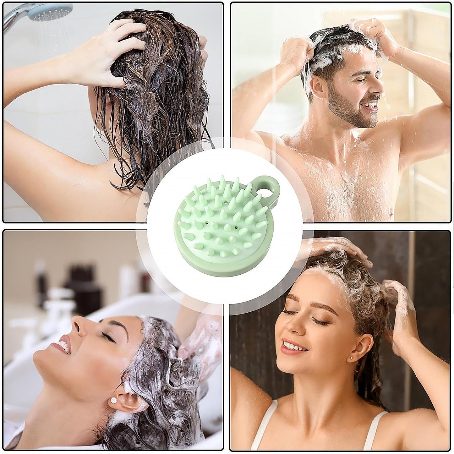 Portable Scalp Massage Comb – Hair & Shower Brush for Relaxing Shampoo