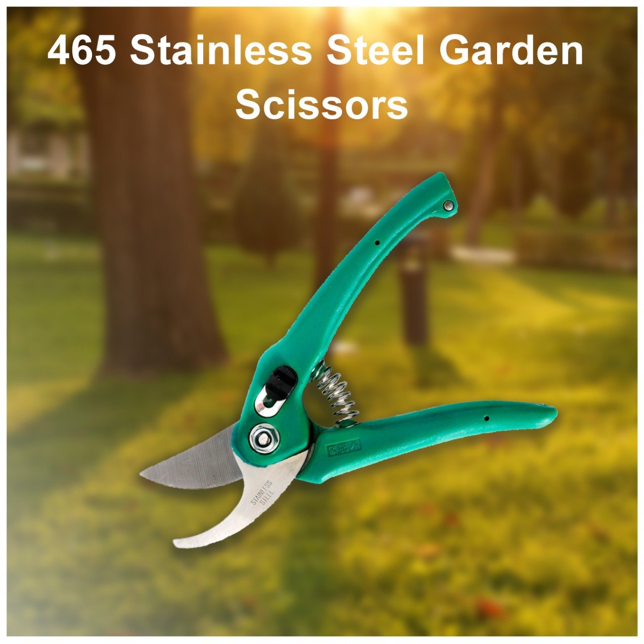 Stainless Steel Garden Scissors for Pruning & Harvesting