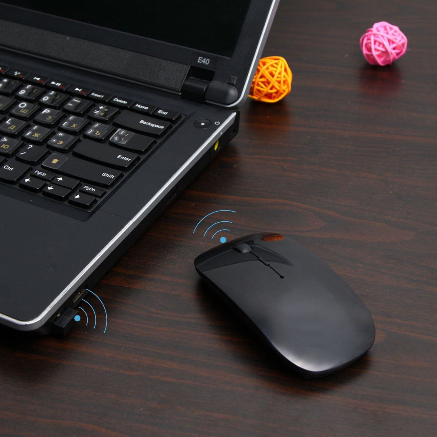 Wireless Mouse – Slim Portable Optical Mouse for Laptop, PC, Mac