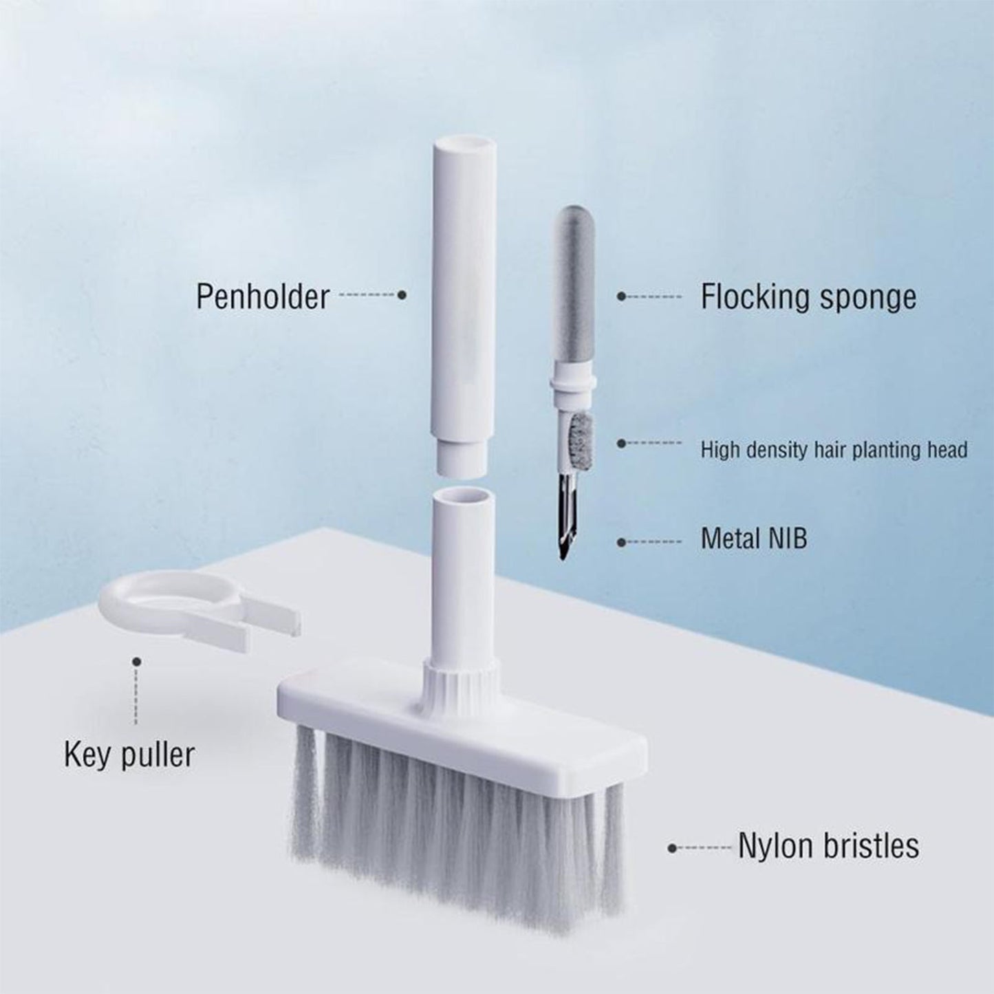 5-in-1 Multi-Function Computer & Earbud Cleaning Brush Tool Kit