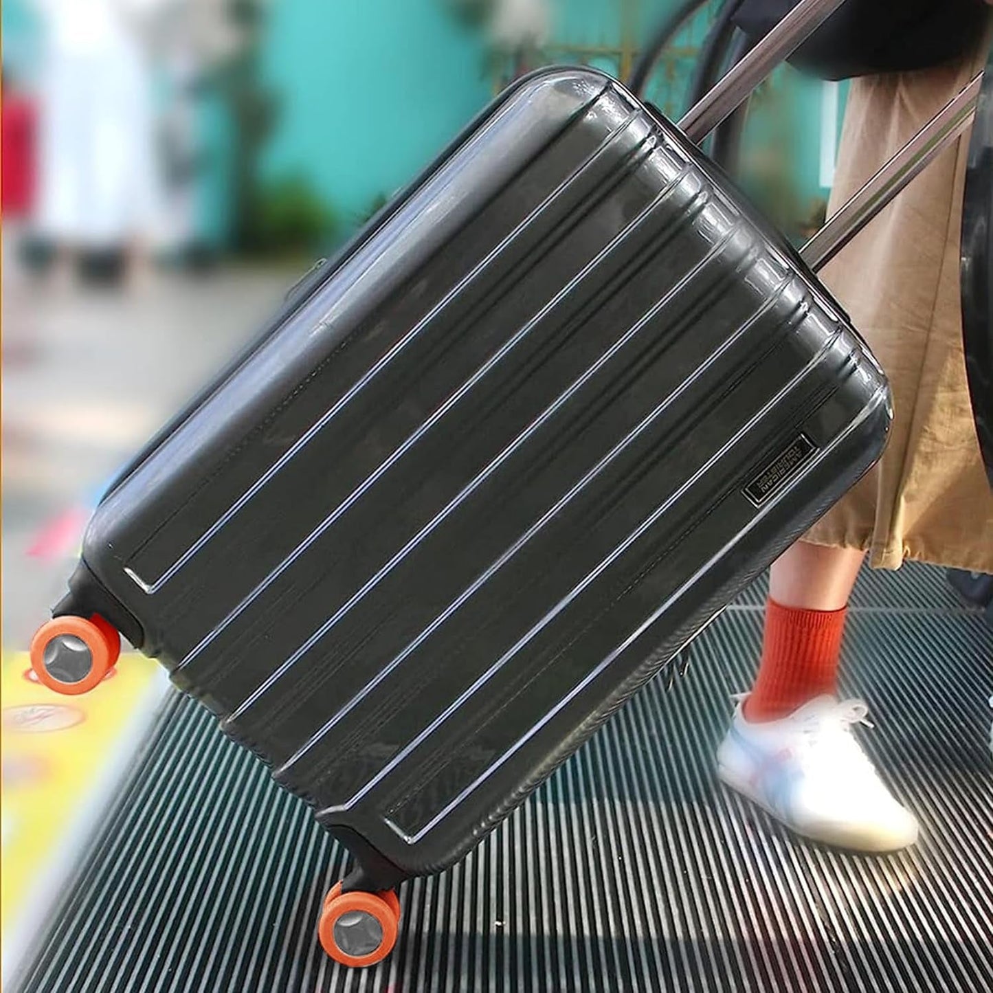 Silicone Luggage Wheel Covers – Noise Reduction & Protection for Suitcase Wheels (8 Pcs Set)