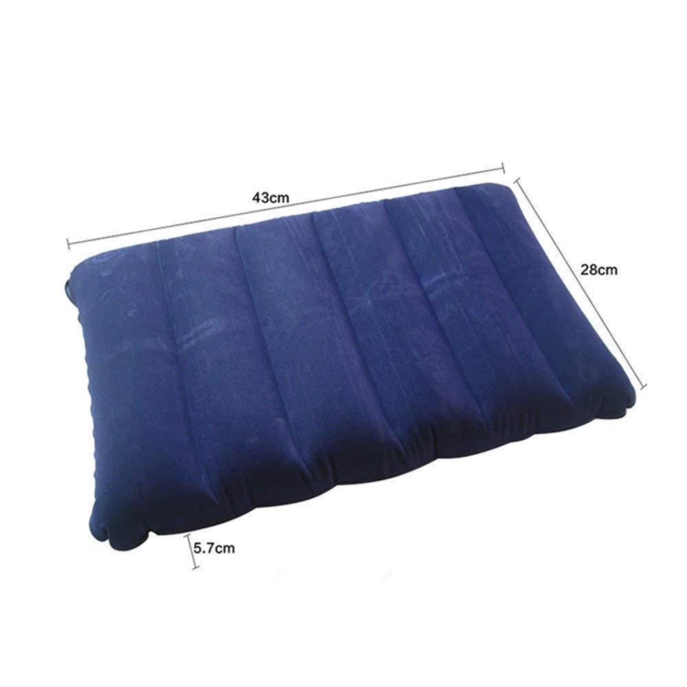 Velvet Air Inflatable Travel Pillow – Soft & Portable (Blue)