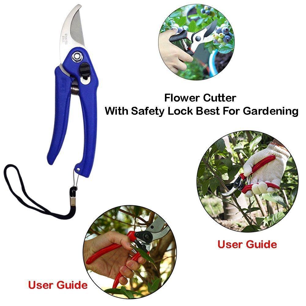 Stainless Steel Garden Scissors for Pruning & Harvesting