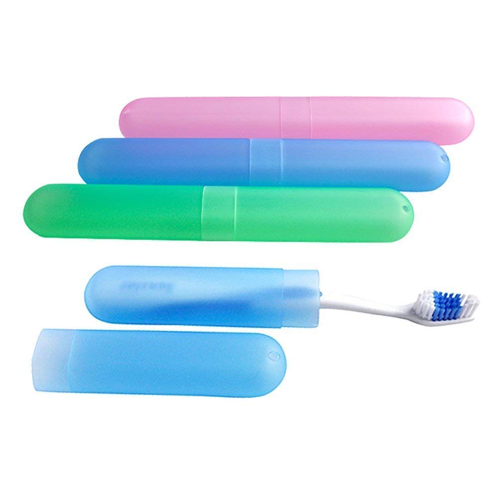 Plastic Hygienic Toothbrush Travel Portable Case – Ventilated & Durable for On-the-Go Use