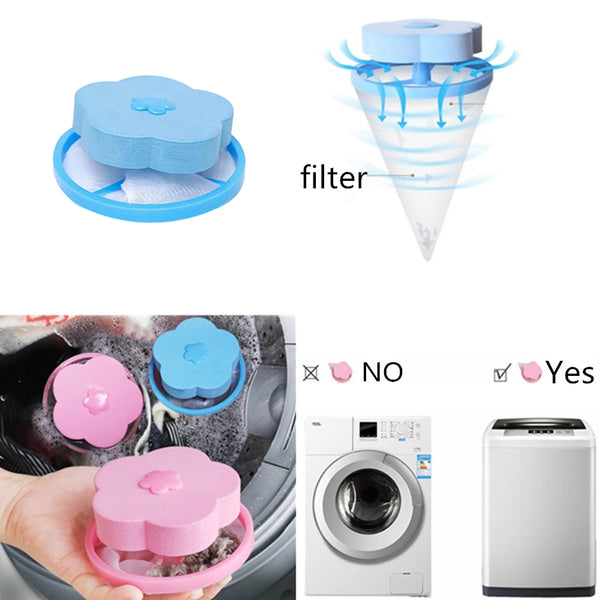 Washing Machine Floating Lint Mesh Filter Bag for Hair & Debris Removal