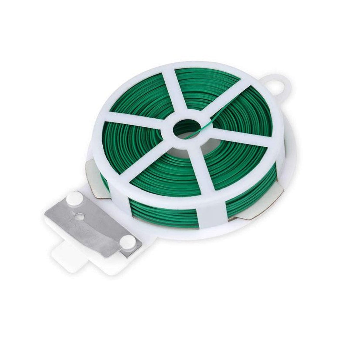 Plastic Twist Tie Wire Spool With Cutter For Garden & Plant – 50m
