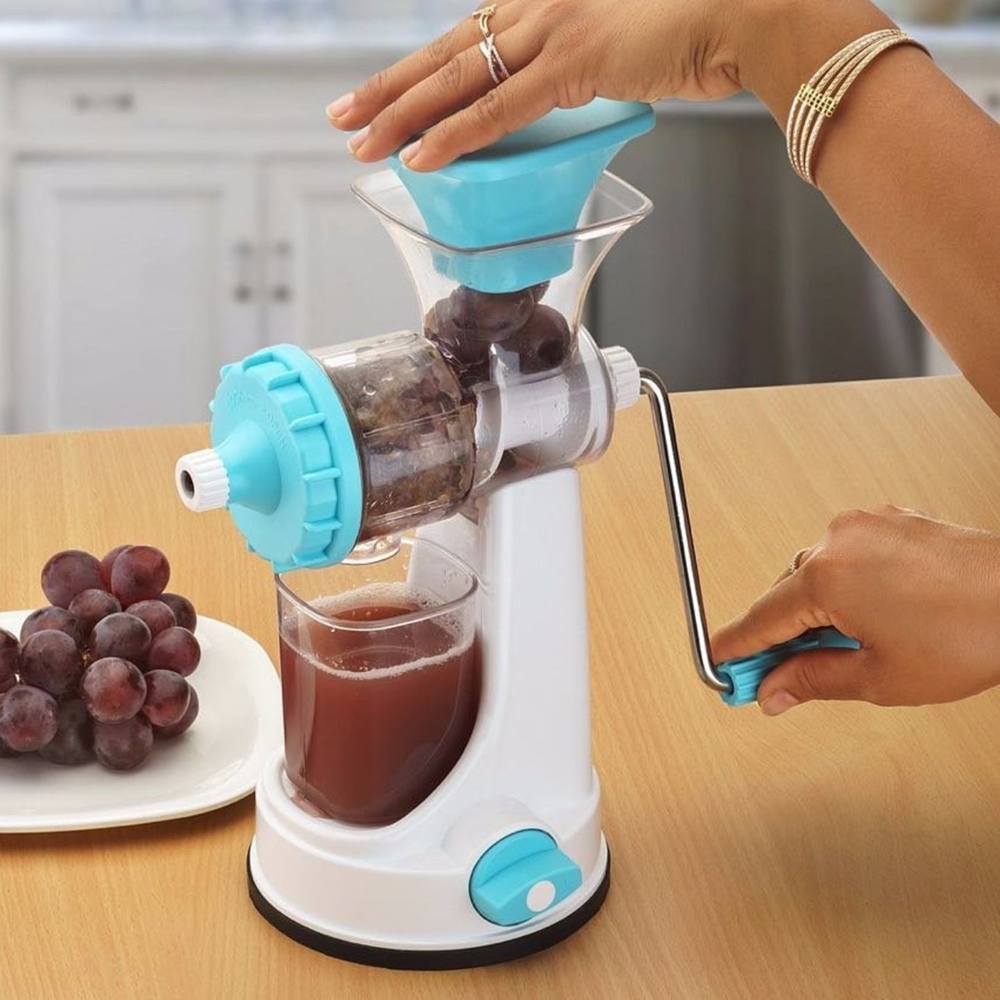 Ganesh Smart Plastic Hand Juicer for Fruits & Vegetables (Multicolor)