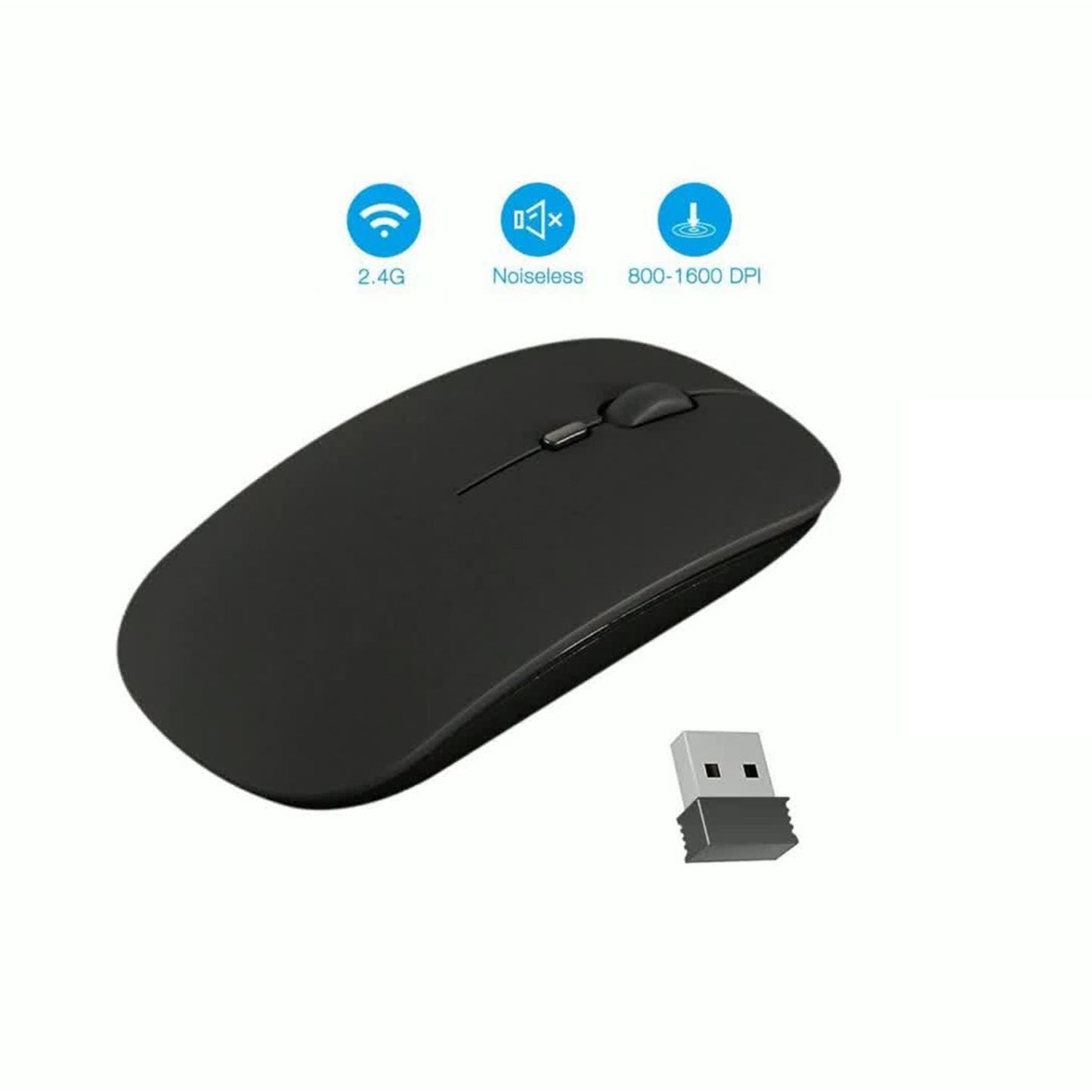 Wireless Mouse – Slim Portable Optical Mouse for Laptop, PC, Mac